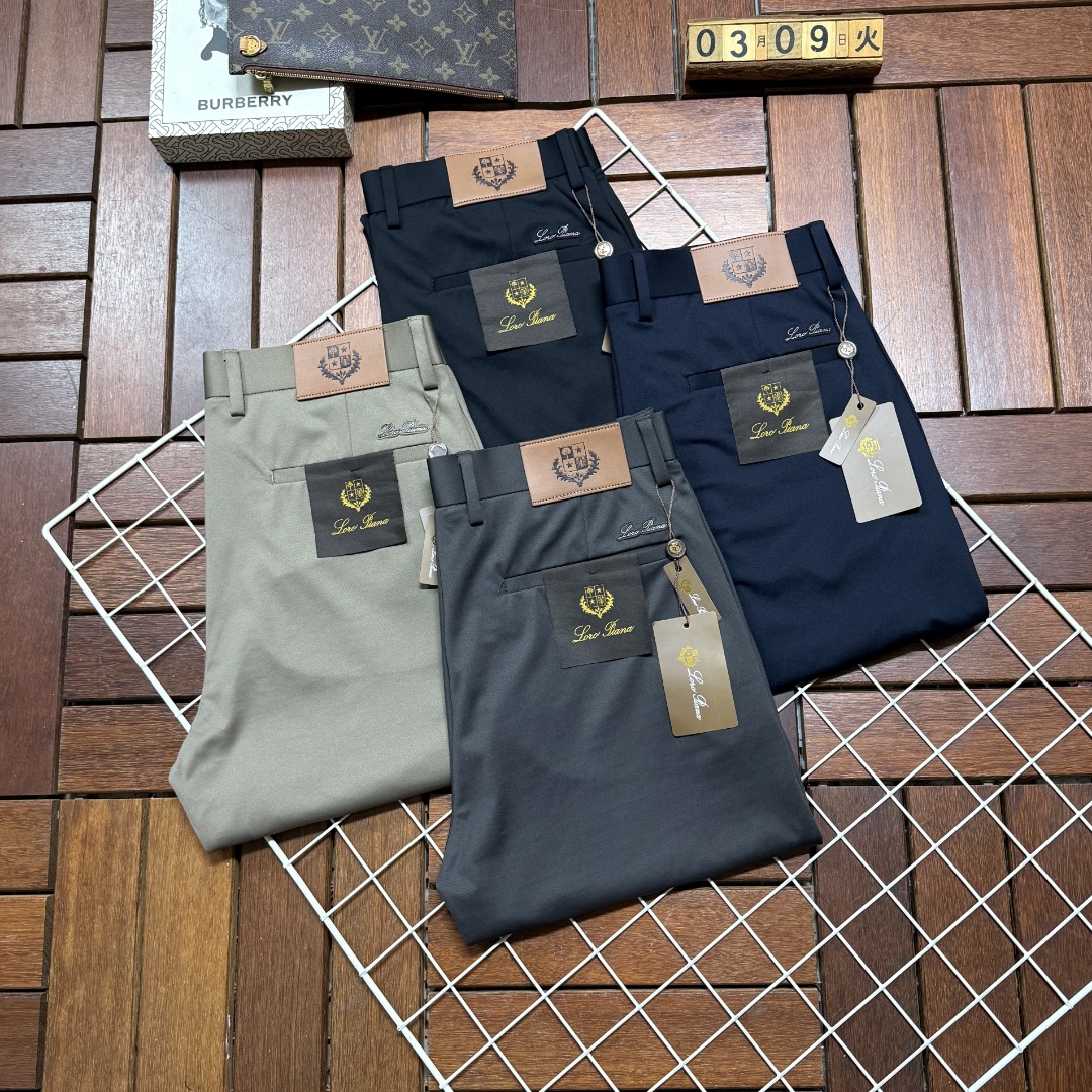 NO:756669,LP Loro Piana's new product. The best casual pants counter in the physical store. Original 1:1 goods, suitable for all ages. The highest version of European imported fabrics on the market. Comfortable, soft and skin-friendly, with super upper body effect. Fashionable and versatile, upright and stylish, a must-have in the wardrobe. Suitable for any occasion. Size 29-40, loro piana,19860909LP 诺悠翩雅新款新品 实体店极品休闲裤专柜原版1:1好货,适合各个年龄段.市场最高版本的欧洲进口面料.舒适柔软亲肤,上身效果超级棒时尚百搭,笔挺有型,衣橱必备.适合任何场合穿着 尺码29-40,,loro piana,,Men's clothing