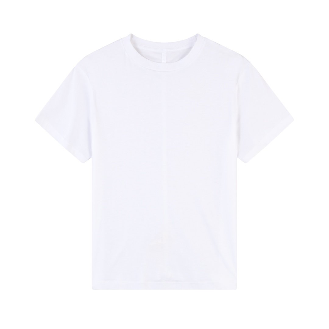 BGA136yedsj-女款一片式剪裁后背中缝线100支SUPIMA匹马棉圆领短袖T恤\n\n关于款式及设计：\n作为极简主义的天花板，The Row的品牌故事可以说是从一件白色T恤开始，Olsen姐妹设计初衷只是想做一件完美，不被抛弃的T恤，Wesler系列的后中缝线T恤无疑是最入门级的单品，是一件永不过时的经典之作，跟着博主学穿搭，那么Wesler系列的黑白T恤是避不开的万能品。\n\n肯豆同款的圆领T恤，保留了Wesler系列的招牌标识，一片式剪裁，侧身无接缝线，后背T型结构，背部的法式缝