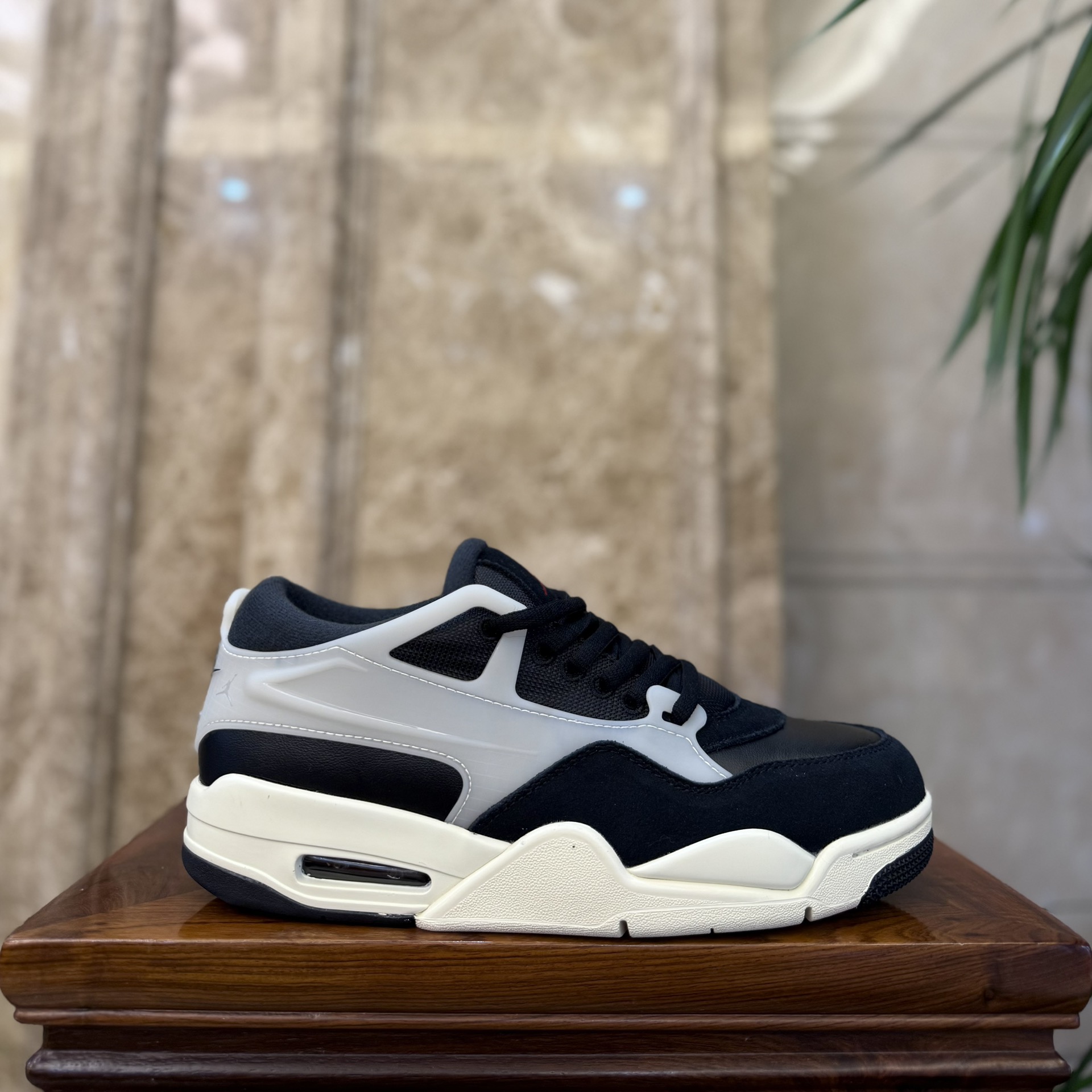 Air Jordan 4 Zapatos Air Jordan Beige Negro Blanco