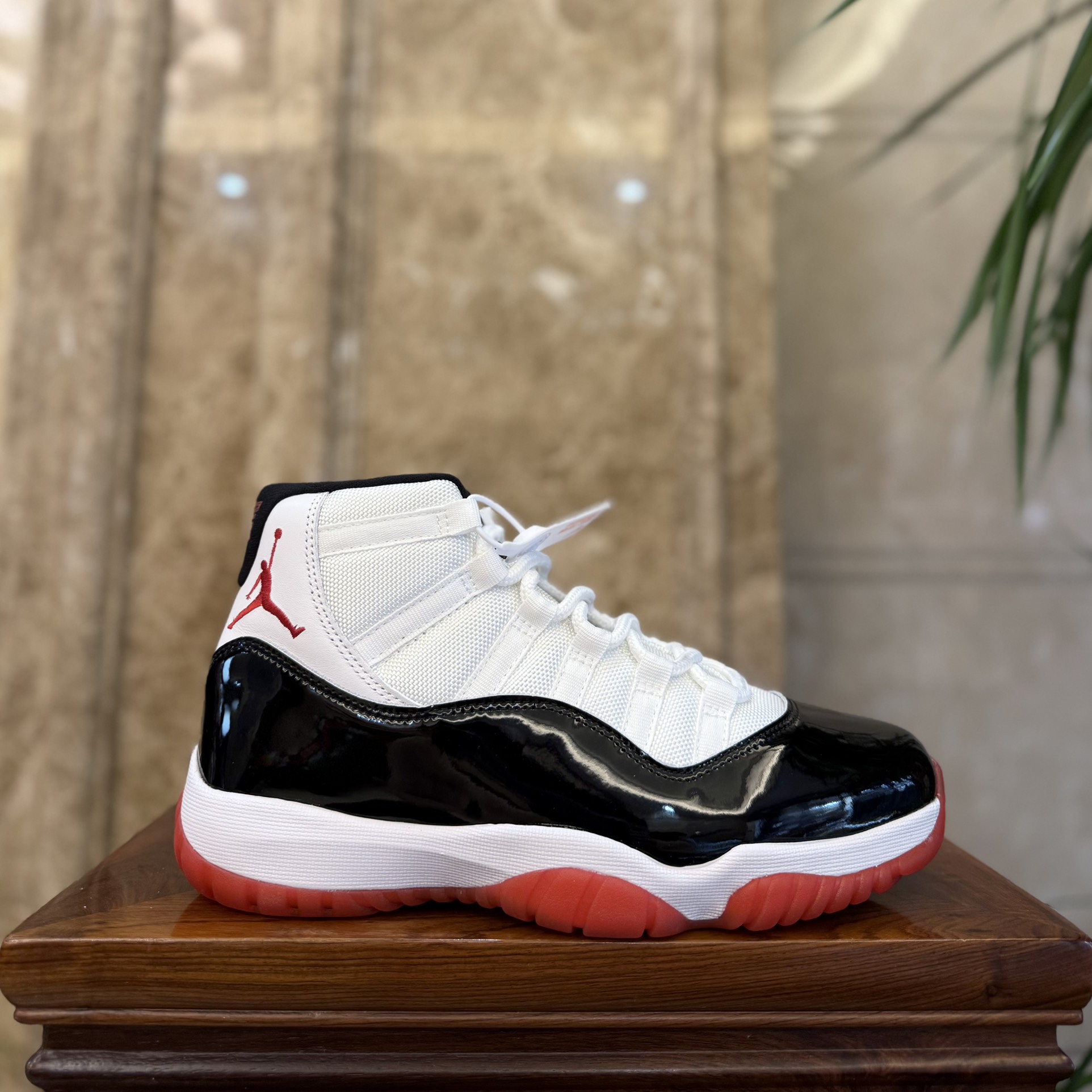 Air Jordan 11 Zapatos Air Jordan Negro Rojo Blanco Blusa alta