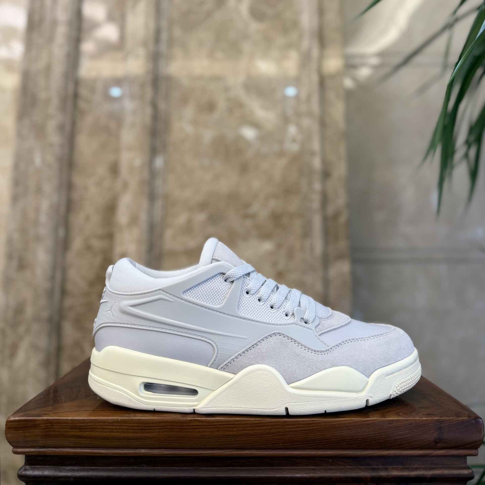 Air Jordan 4 Zapatos Air Jordan Beige Gris Blanco