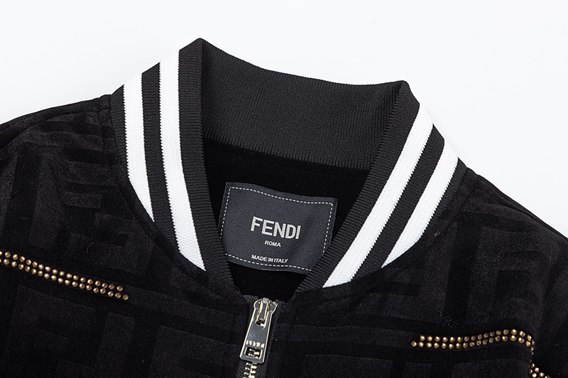 “CAO FENDl 2024SS New Jacket: Korean Velvet, High Quality, Stylish Design” - 图片 4