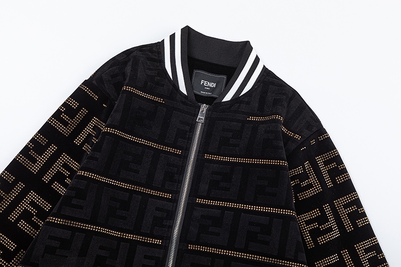 “CAO FENDl 2024SS New Jacket: Korean Velvet, High Quality, Stylish Design” - 图片 3