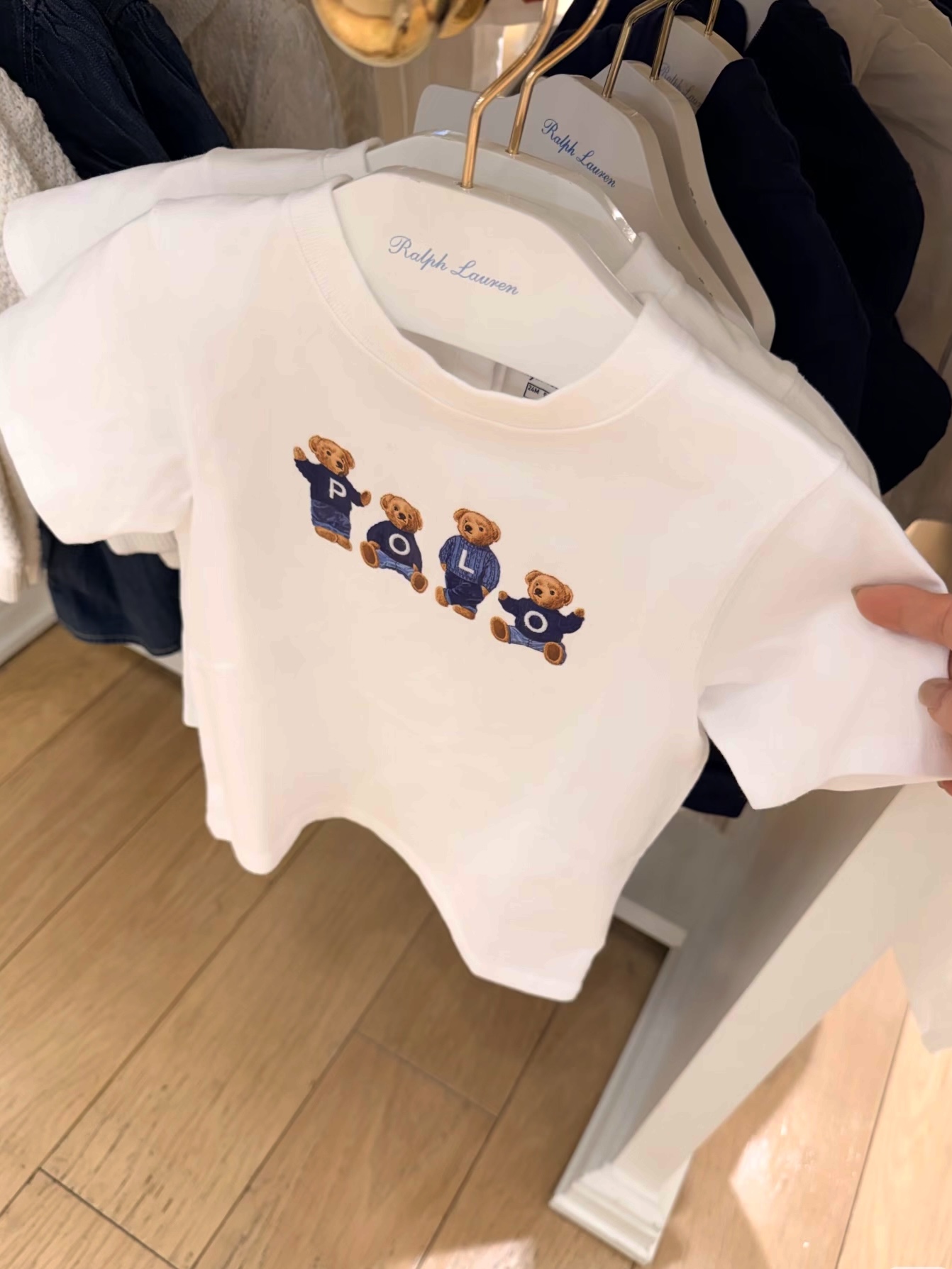 Serie RL Ralph Lauren, camiseta de manga corta de alta calidad, tres etiquetas completas, tallas: 90-150, adultos: S-2X…
