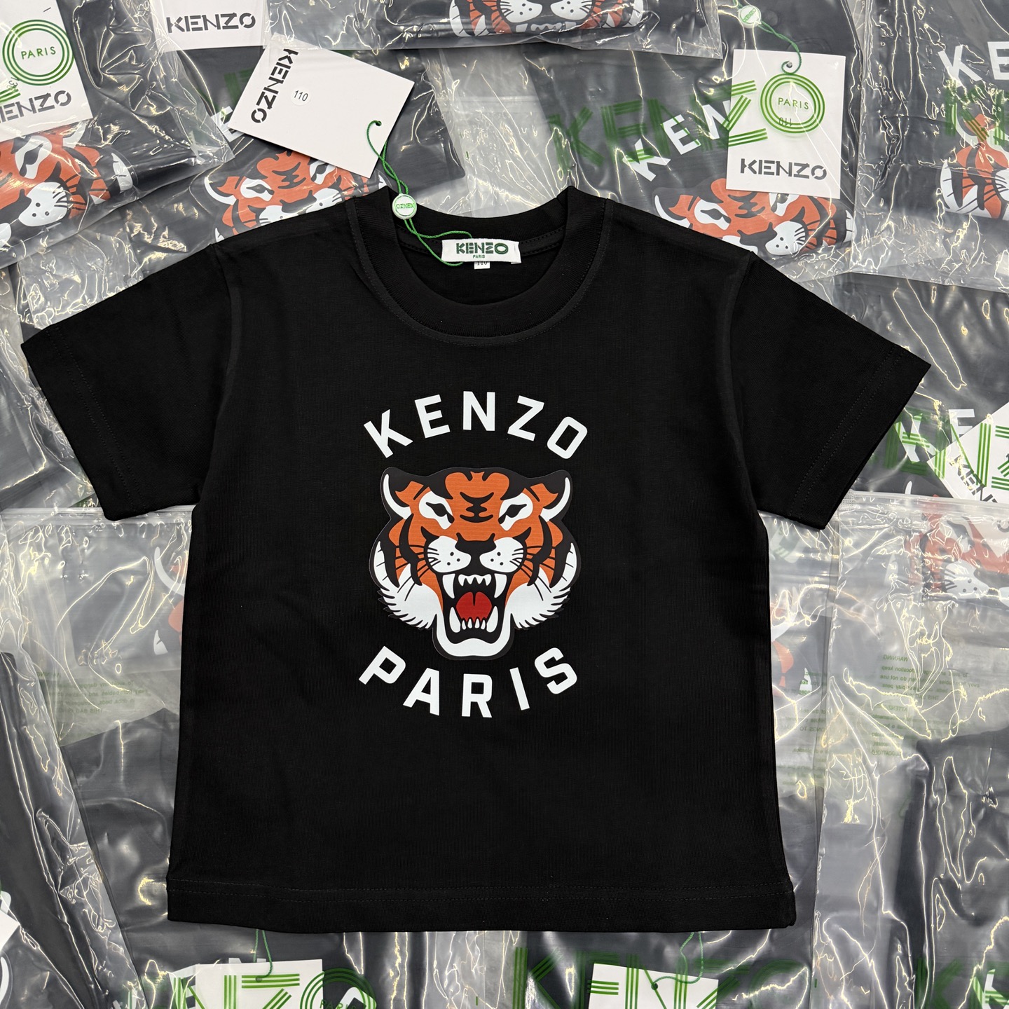 Serie KENZO de manga corta de alta calidad, completa con tres estándares, tallas: 90-150, adultos: S-2XL, mangas cortas…