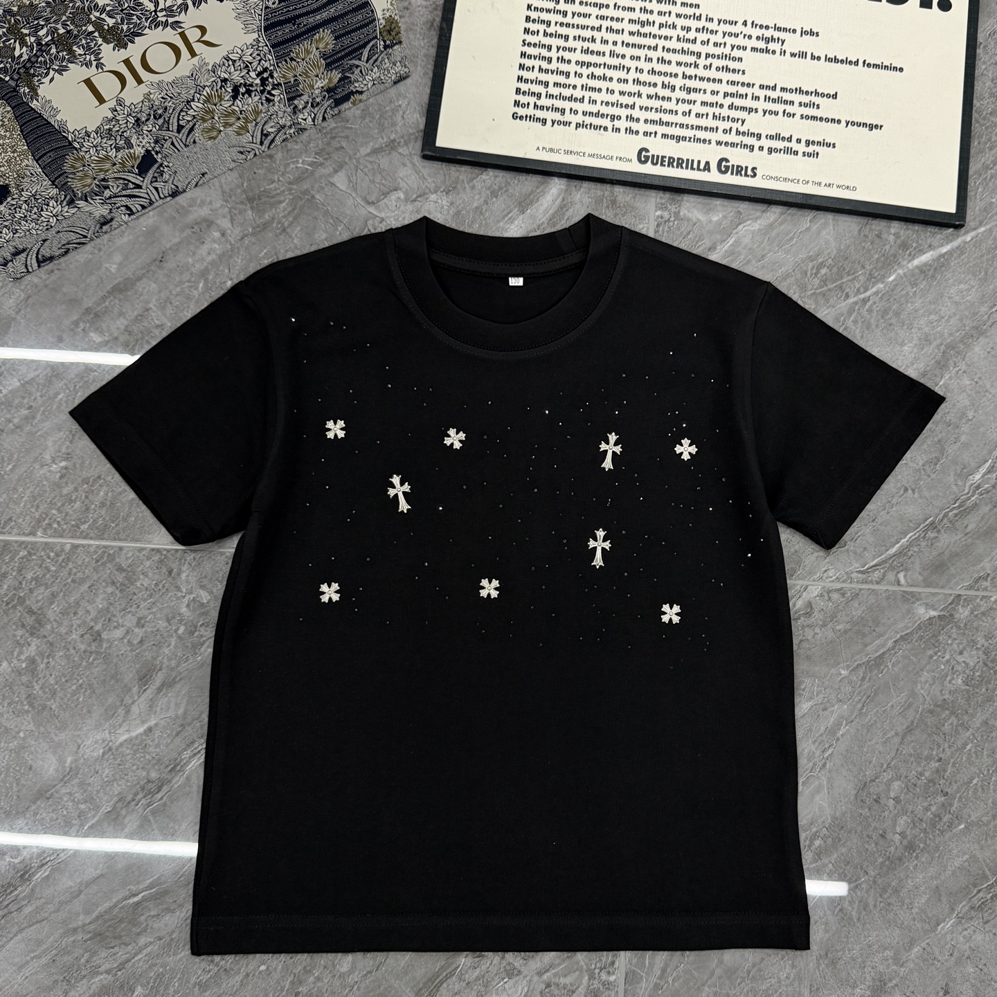 Colección Crocs con diamantes tridimensionales, camiseta de alta calidad, etiquetas completas, tallas: 90-150, adultos:…