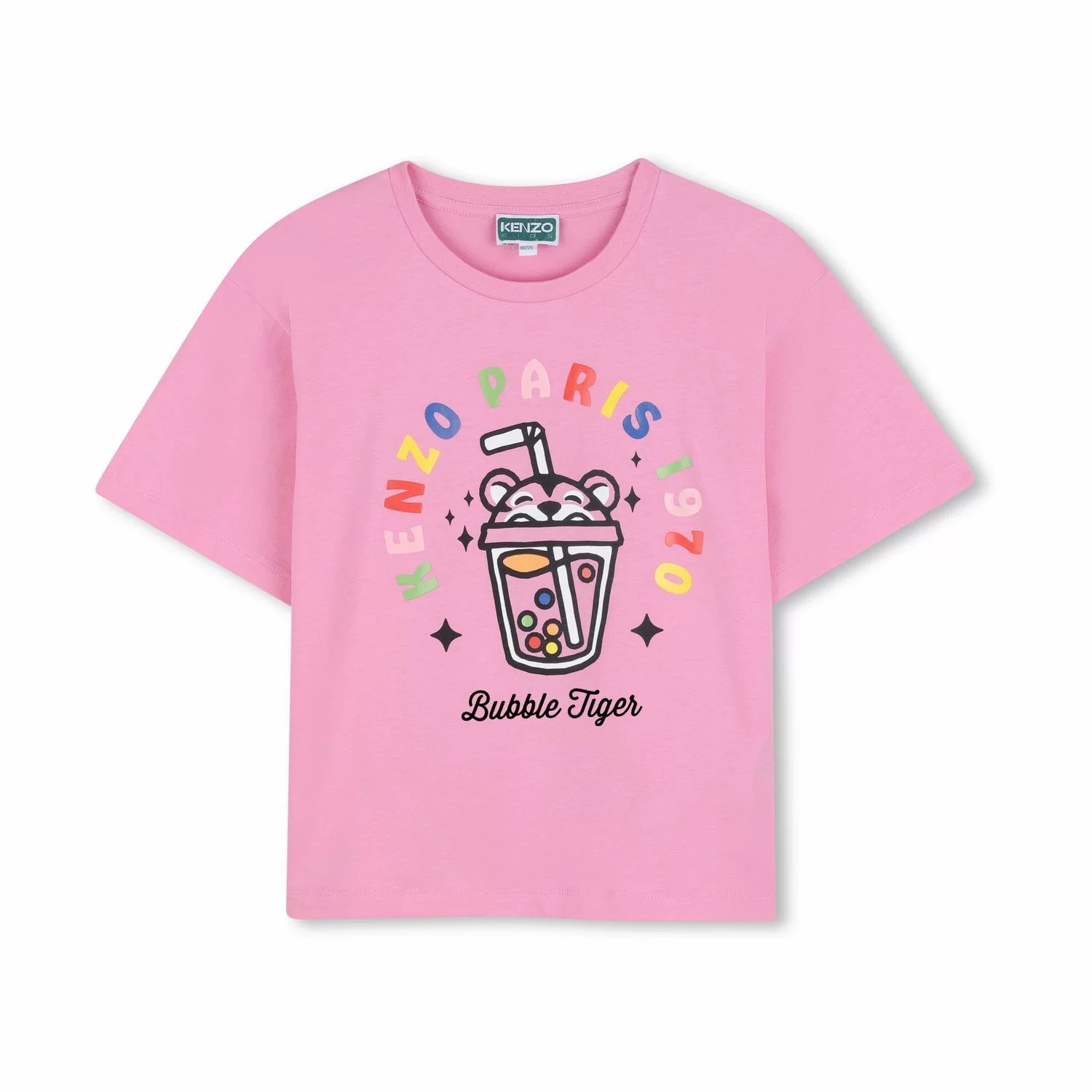 Serie KENZO de manga corta de alta calidad, completa con tres estándares, talla: 90-150, manga corta para niños.