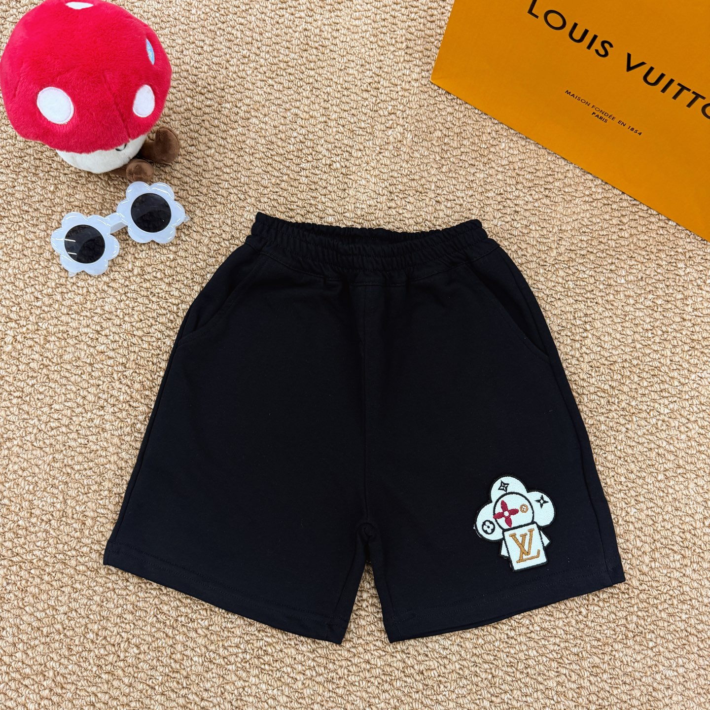 Pantalones cortos de la serie Louis Vuitton (con las tres etiquetas completas), colores: negro, gris, tallas: 90-150, p…