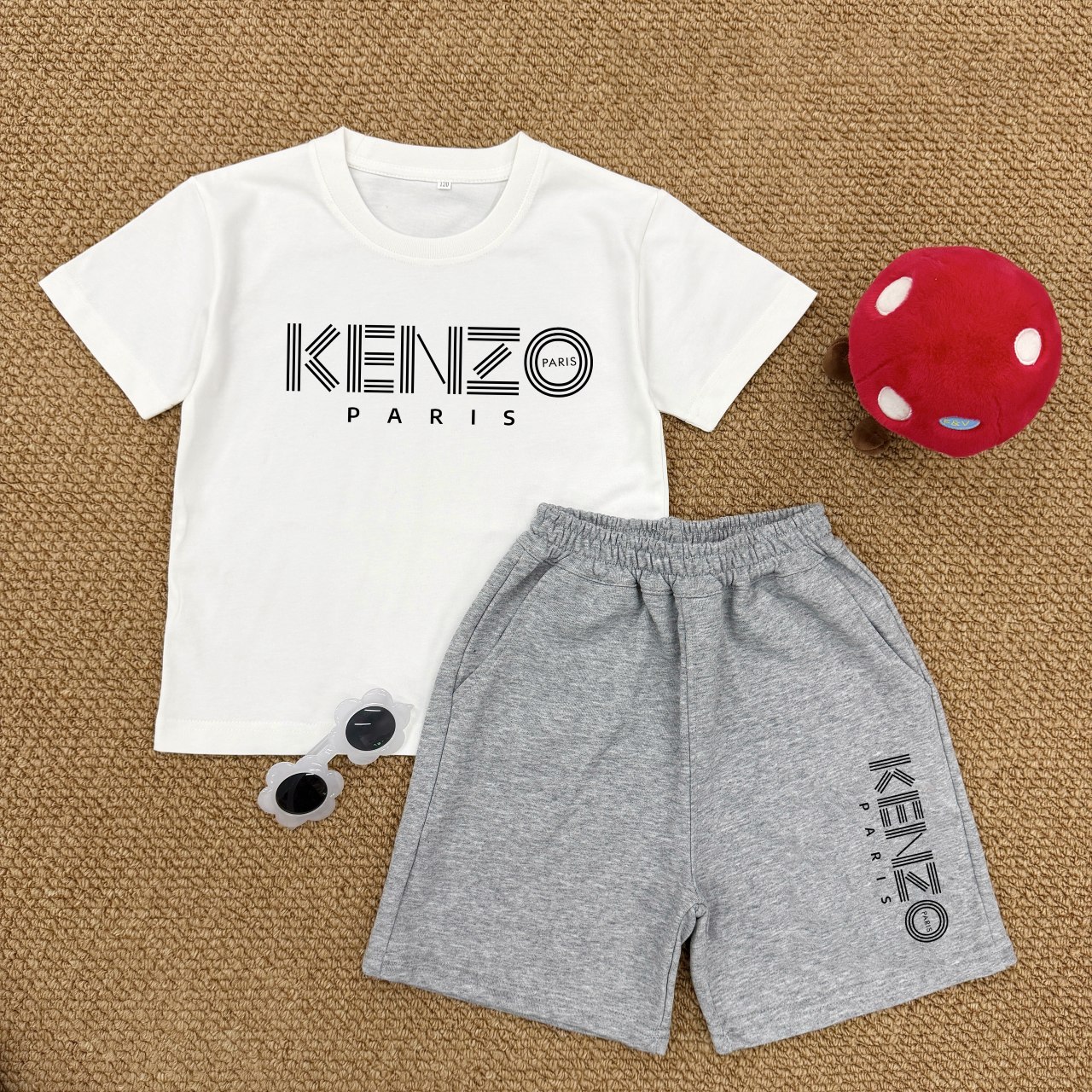 Serie de trajes de verano Kenzo, traje de alta calidad, completo con tres estándares, talla: 90-150, traje para niños, …