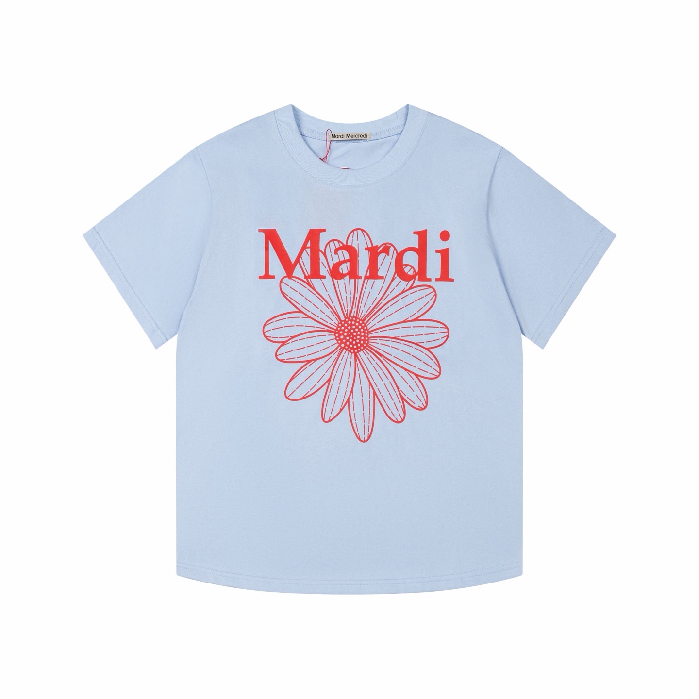 Serie mardi, camiseta de alta calidad, tres etiquetas completas, tallas: 100-150 (corte holgado), camiseta infantil