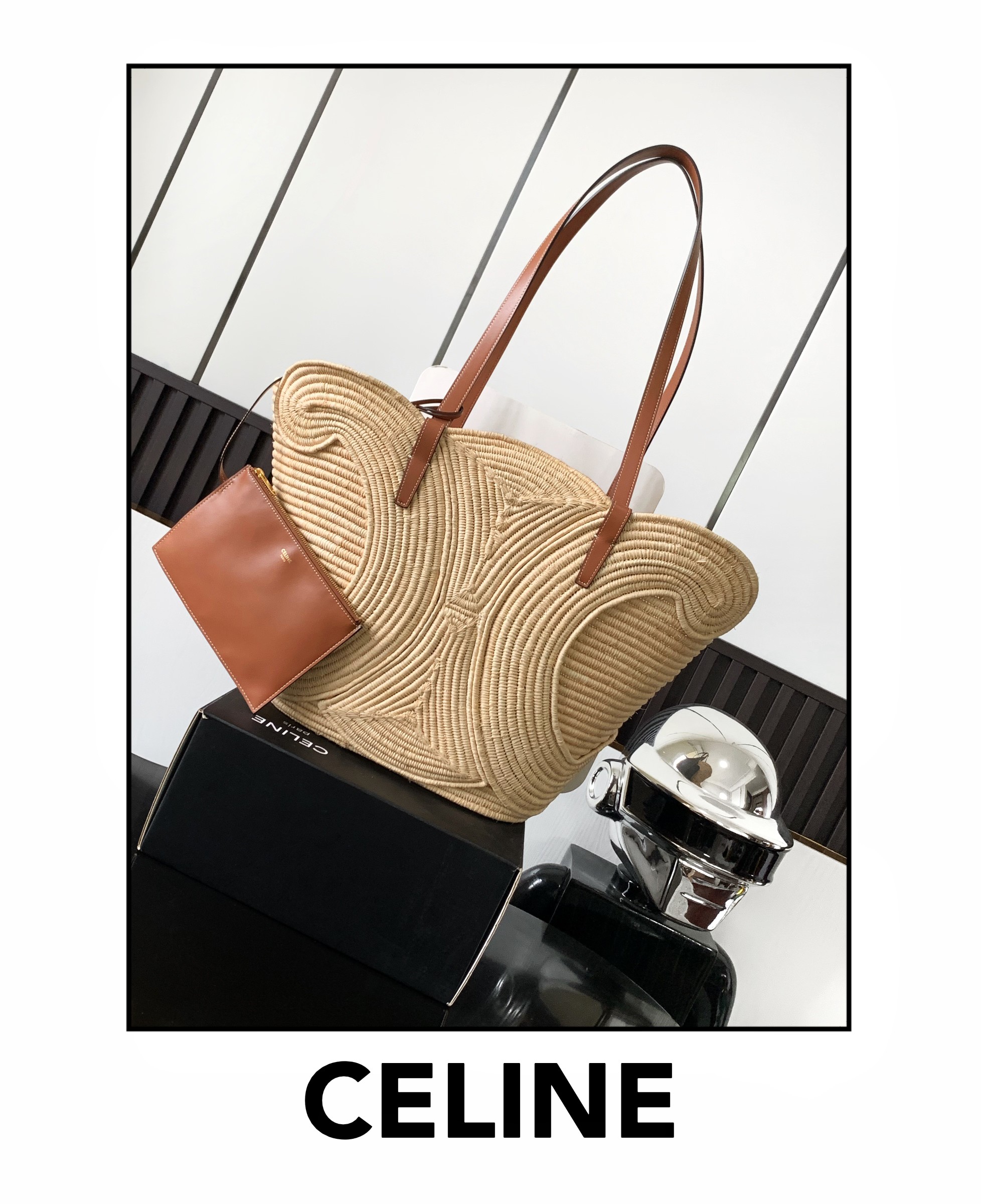 Celine New straw bag large size available for pre-order