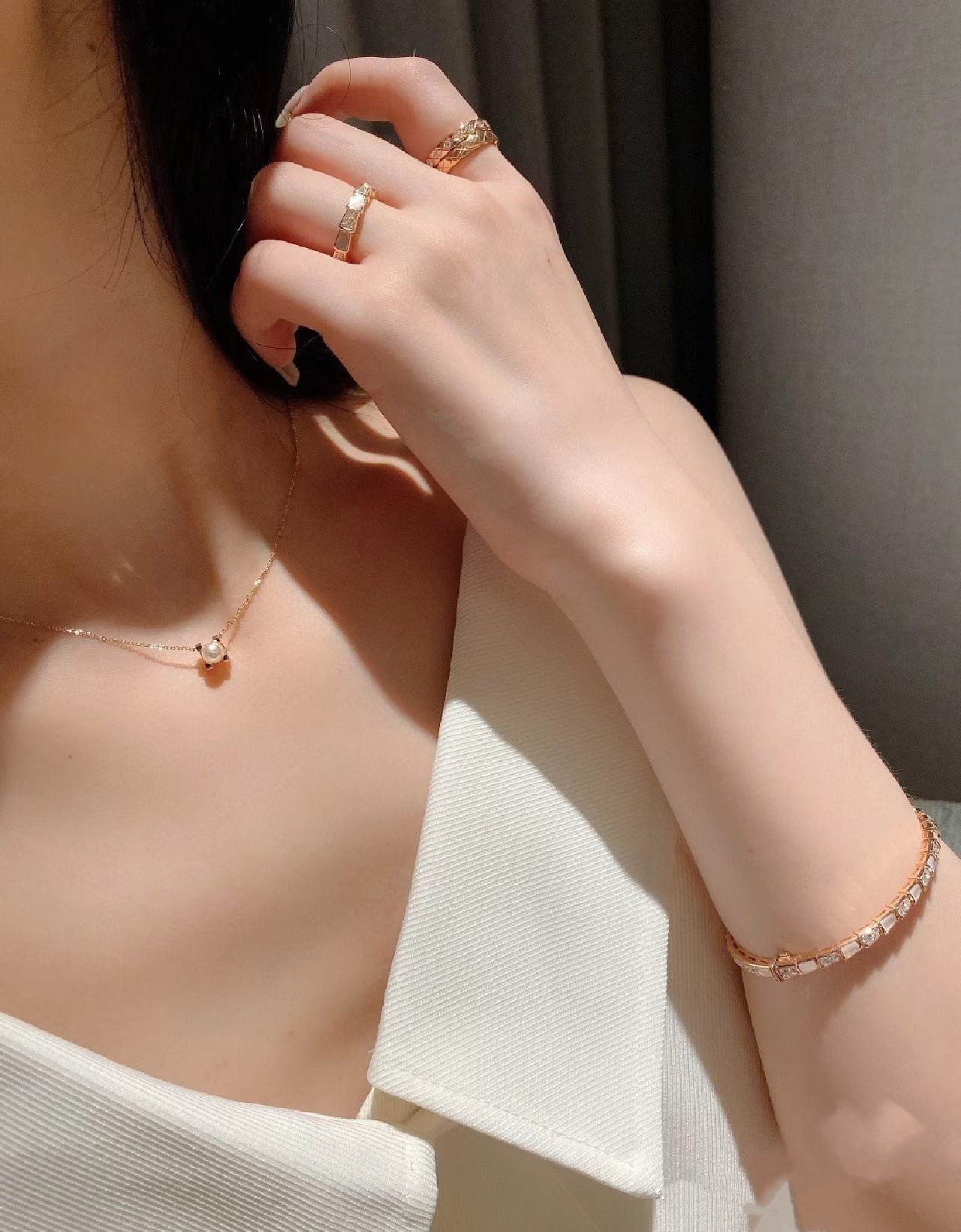 NO:633218,Wearing pictures, Cardia high-end jewelry19860909佩戴图,,卡迪亚高端饰品,Jewelry