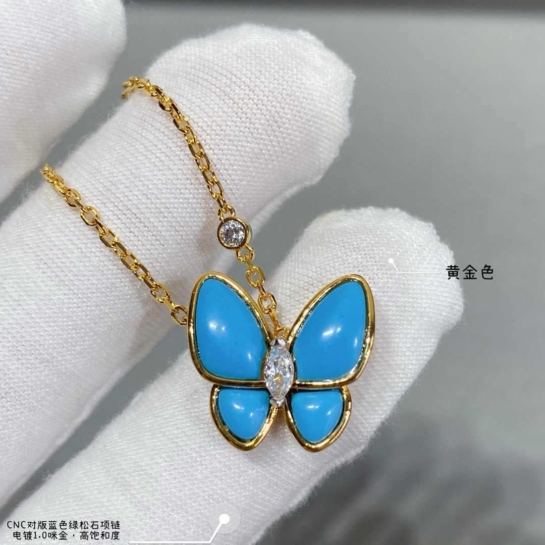 반클리프앤아펠 터쿼이즈 나비 모티브 목걸이 63754 이미지 2