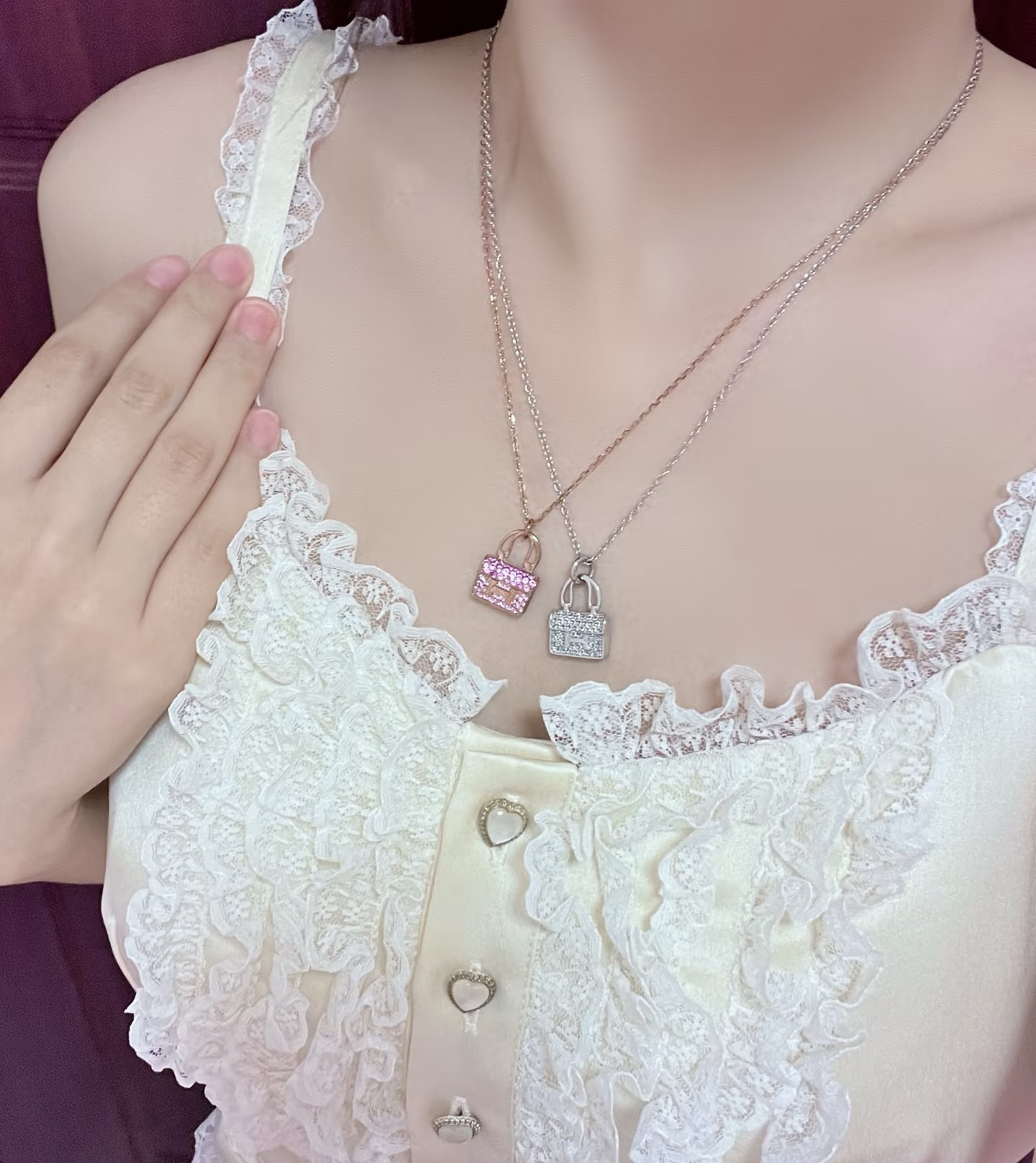 NO:632718,Wearing pictures, Cardia high-end jewelry19860909佩戴图,,卡迪亚高端饰品,Jewelry