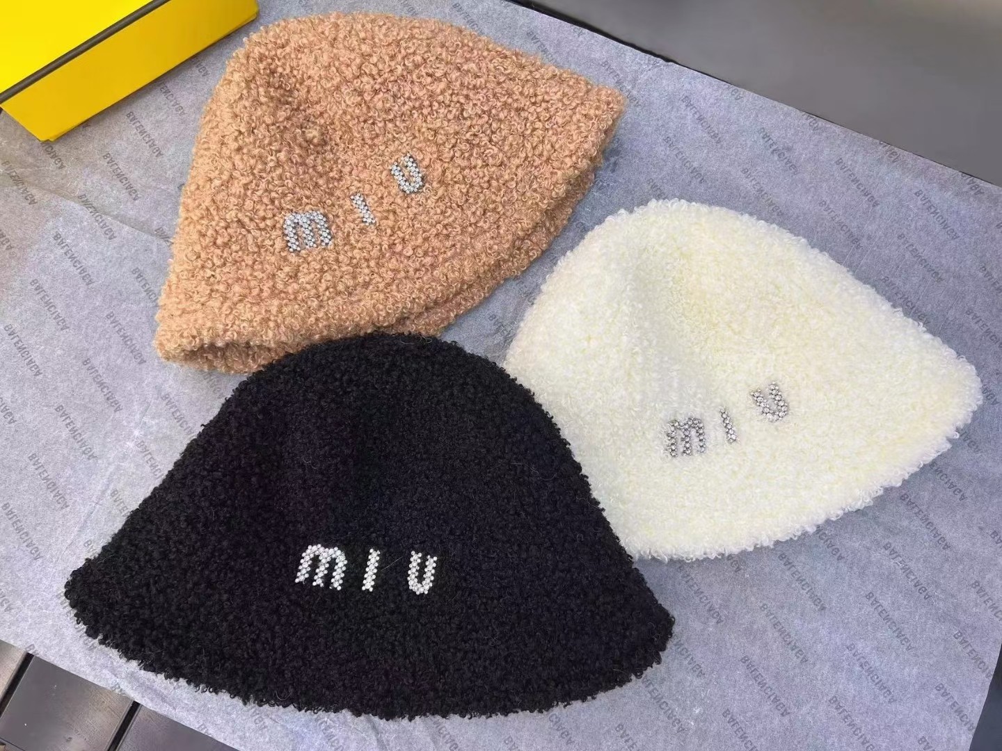 MiuMiu Hats Bucket Hat Lambswool Fashion