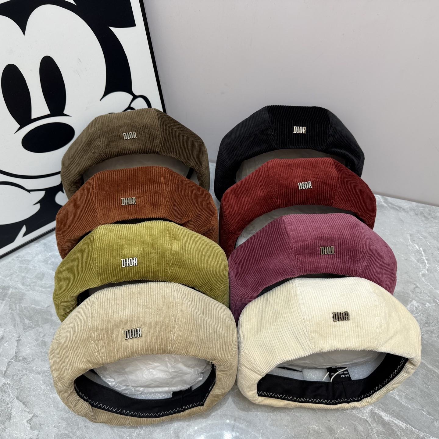 🎀Dior迪奥贝雷帽👏灯芯绒贝雷帽❤️
