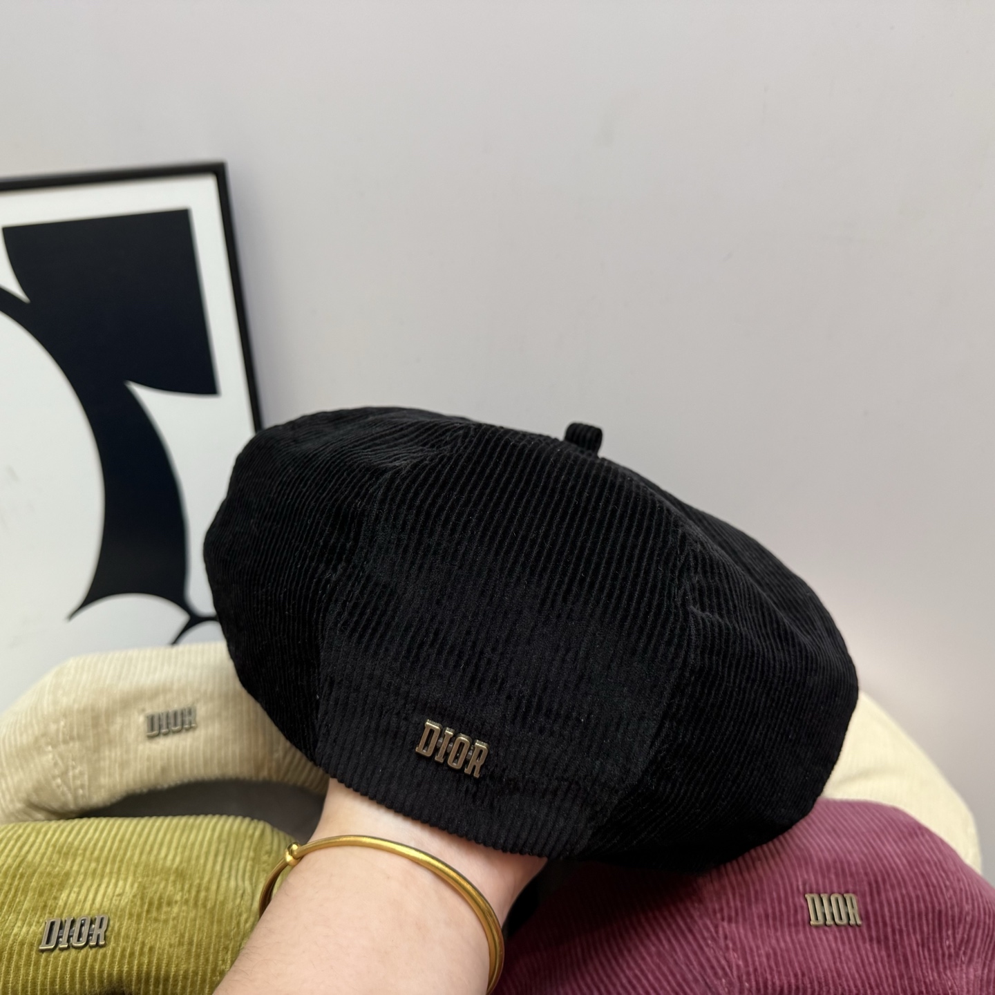 🎀Dior迪奥贝雷帽👏灯芯绒贝雷帽❤️