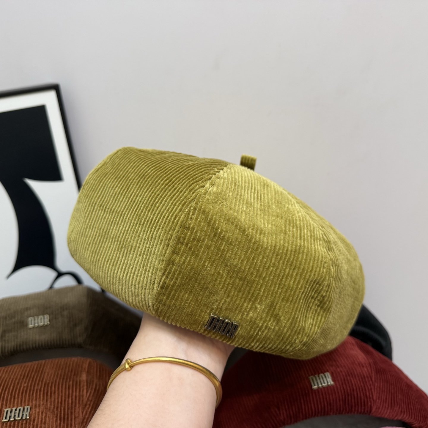 🎀Dior迪奥贝雷帽👏灯芯绒贝雷帽❤️