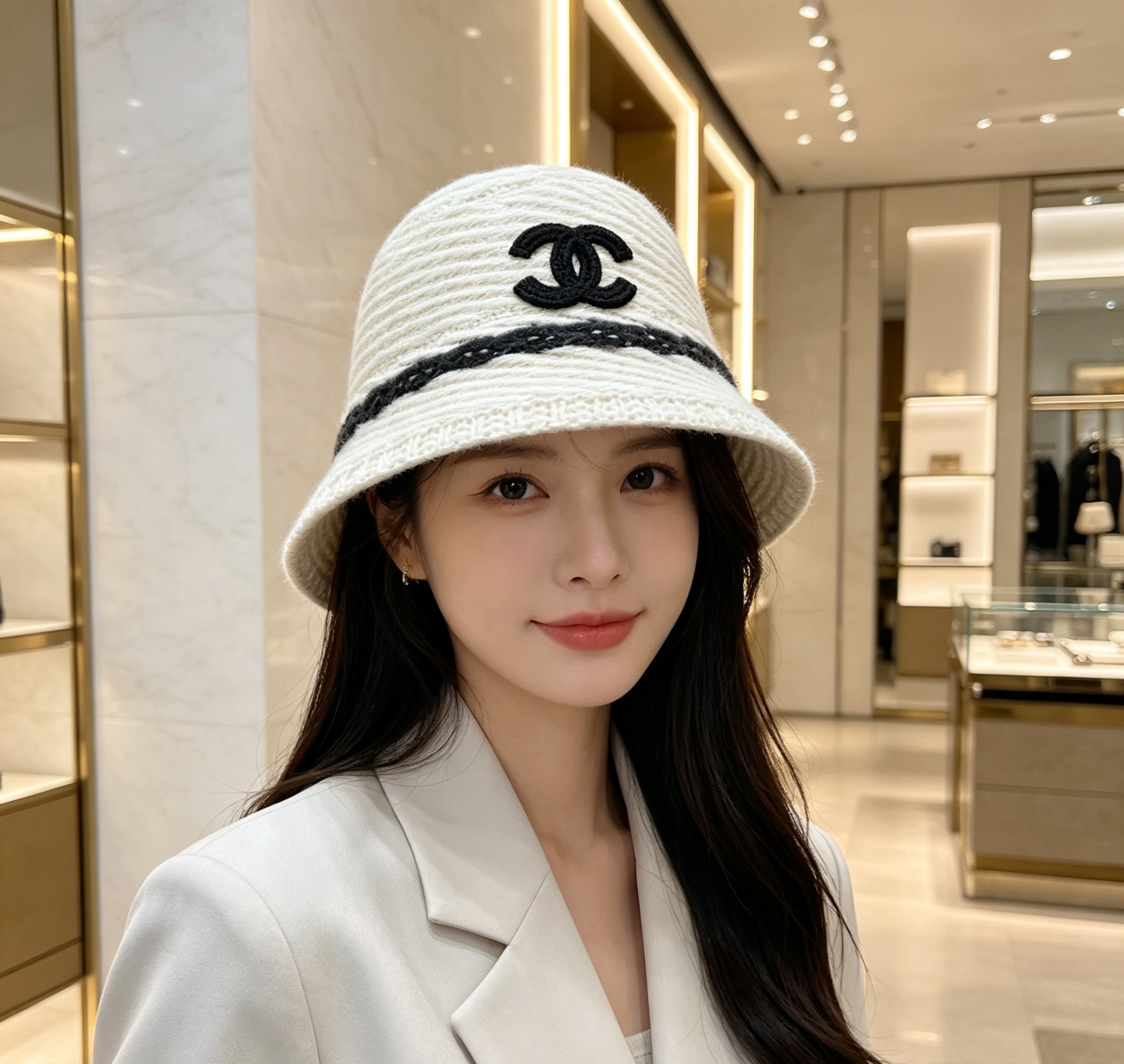 💛配防尘袋【CHANEL香奈儿】2026秋冬新款小香风渔夫帽，🔆百搭日常款～休闲出街#