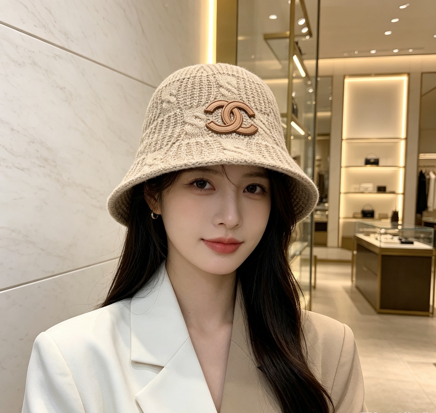 💛配防尘袋【CHANEL香奈儿】2026秋冬新款小香风渔夫帽，🔆百搭日常款～休闲出街#