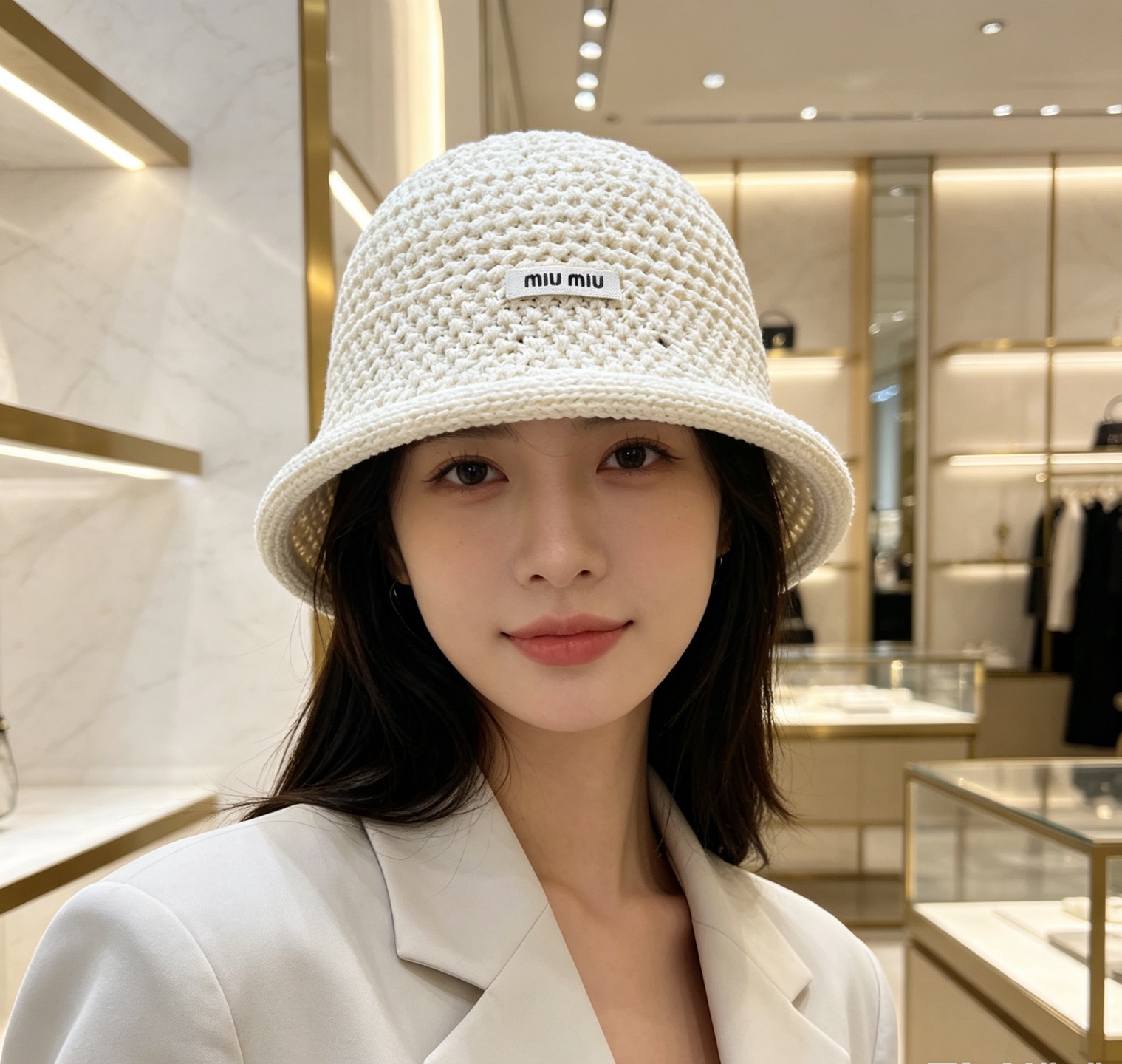 💛配防尘袋【MIUMIU缪缪】2026秋冬新款针织渔夫帽，🔆百搭日常款～休闲出街#