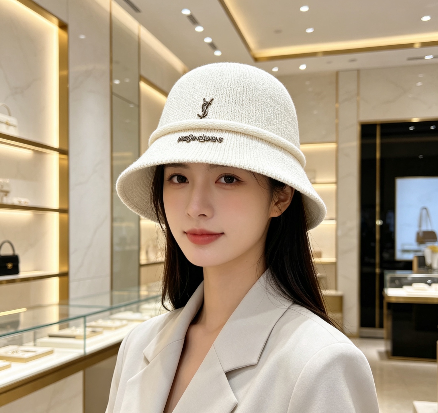 💛配防尘袋【YSL圣罗兰】2026秋冬新款针织渔夫帽，🔆百搭日常款～休闲出街#