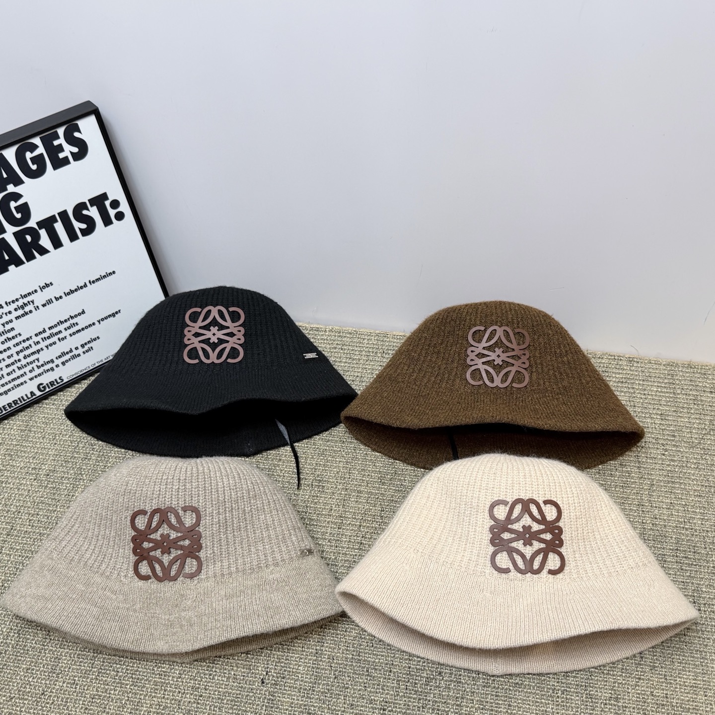 💛配防尘袋【LOEWE罗意威】2026秋冬新款针织渔夫帽，🔆百搭日常款～休闲出街#