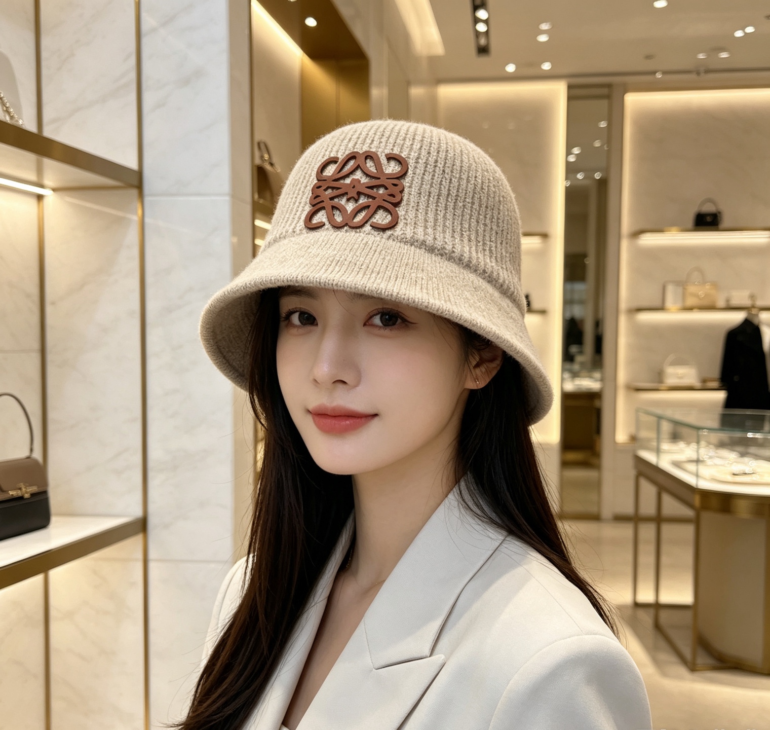 💛配防尘袋【LOEWE罗意威】2026秋冬新款针织渔夫帽，🔆百搭日常款～休闲出街#