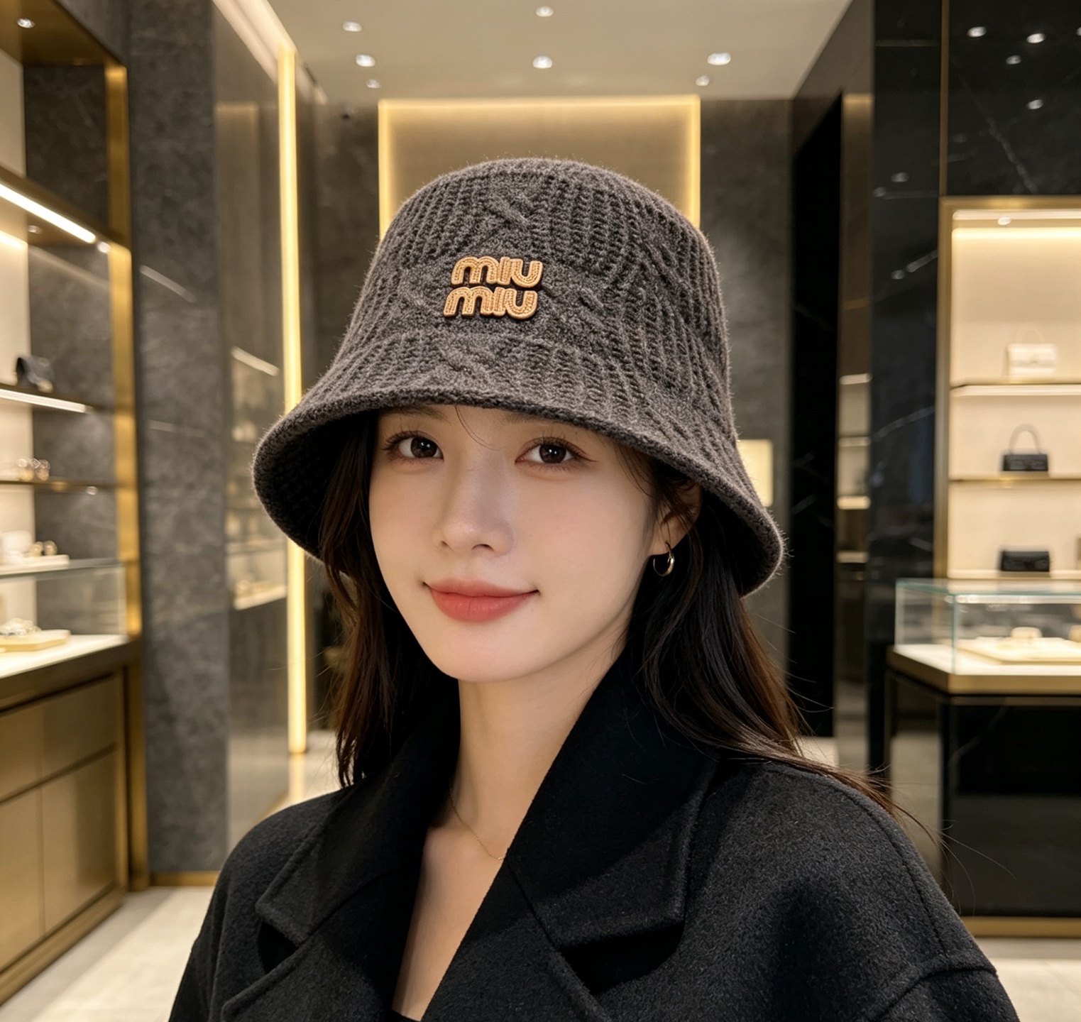 💛配防尘袋【MIUMIU缪缪】2026秋冬新款针织渔夫帽，🔆百搭日常款～休闲出街#