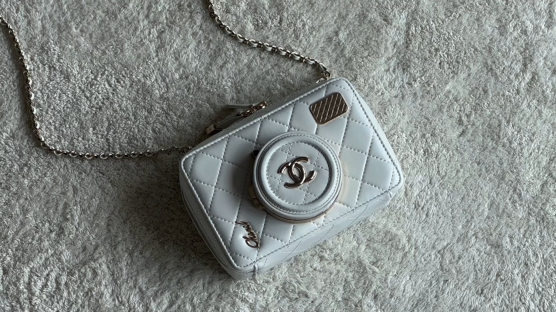 ✨ 𝟐𝟒𝐬 𝘾𝙖𝙢𝙚𝙧𝙖𝙗𝙖𝙜 bolso cámara blanco 📷