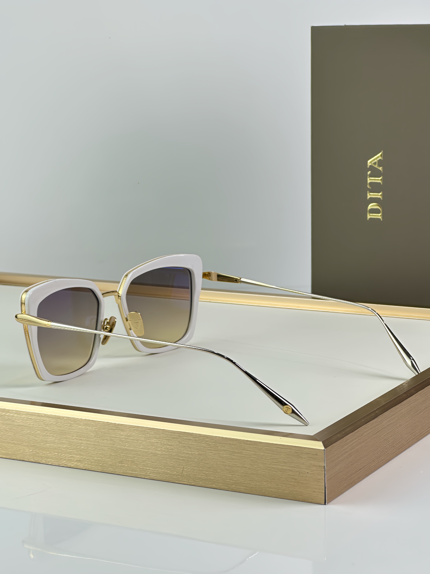 Dita PERPLEXER DTS 405 White Gold Sunglasses, 54mm Lens, Premium Eyewear 9 i1751076030095 3349 0 7