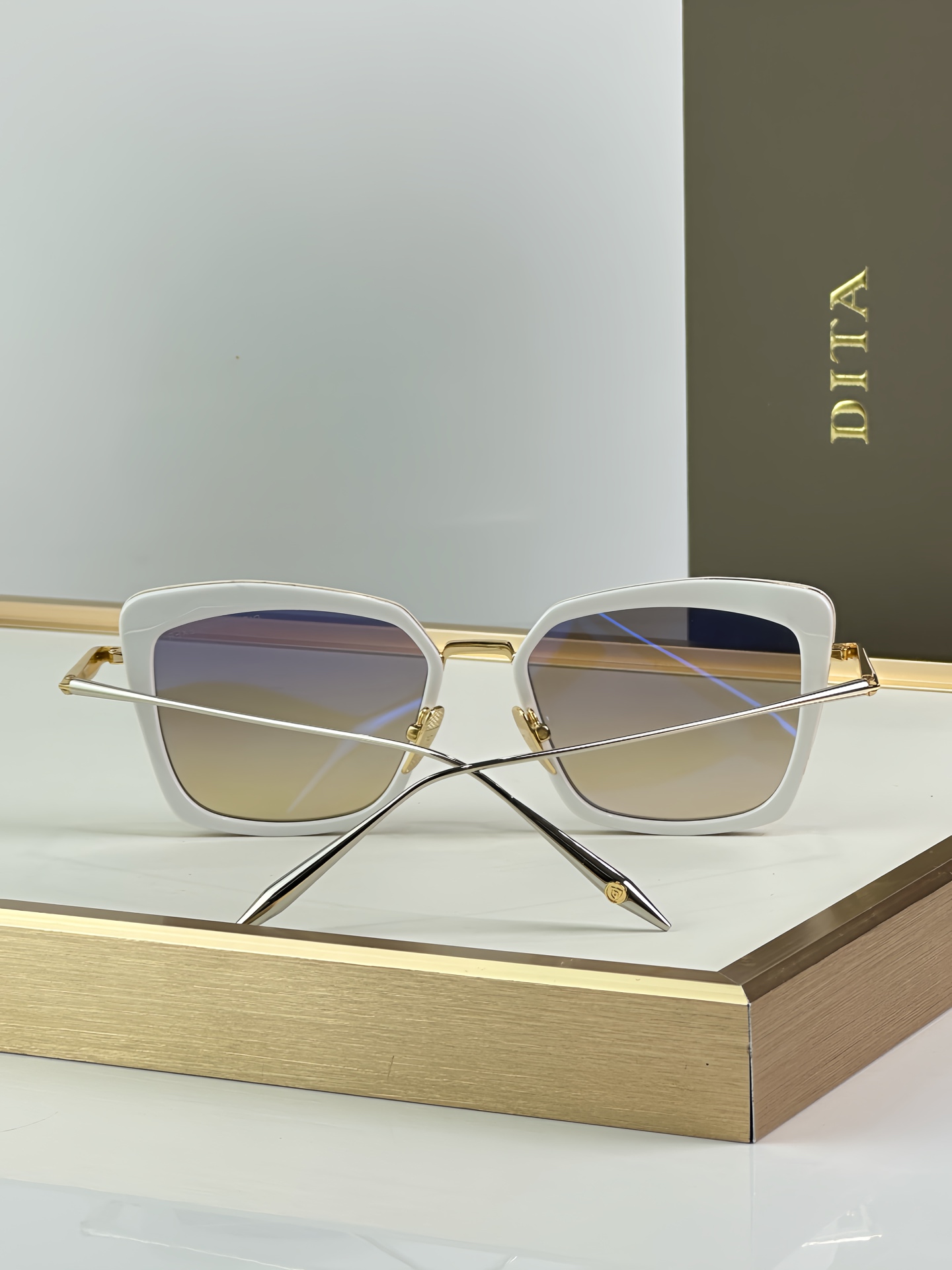 Dita PERPLEXER DTS 405 White Gold Sunglasses, 54mm Lens, Premium Eyewear 10 i1751076030095 8775 0 8