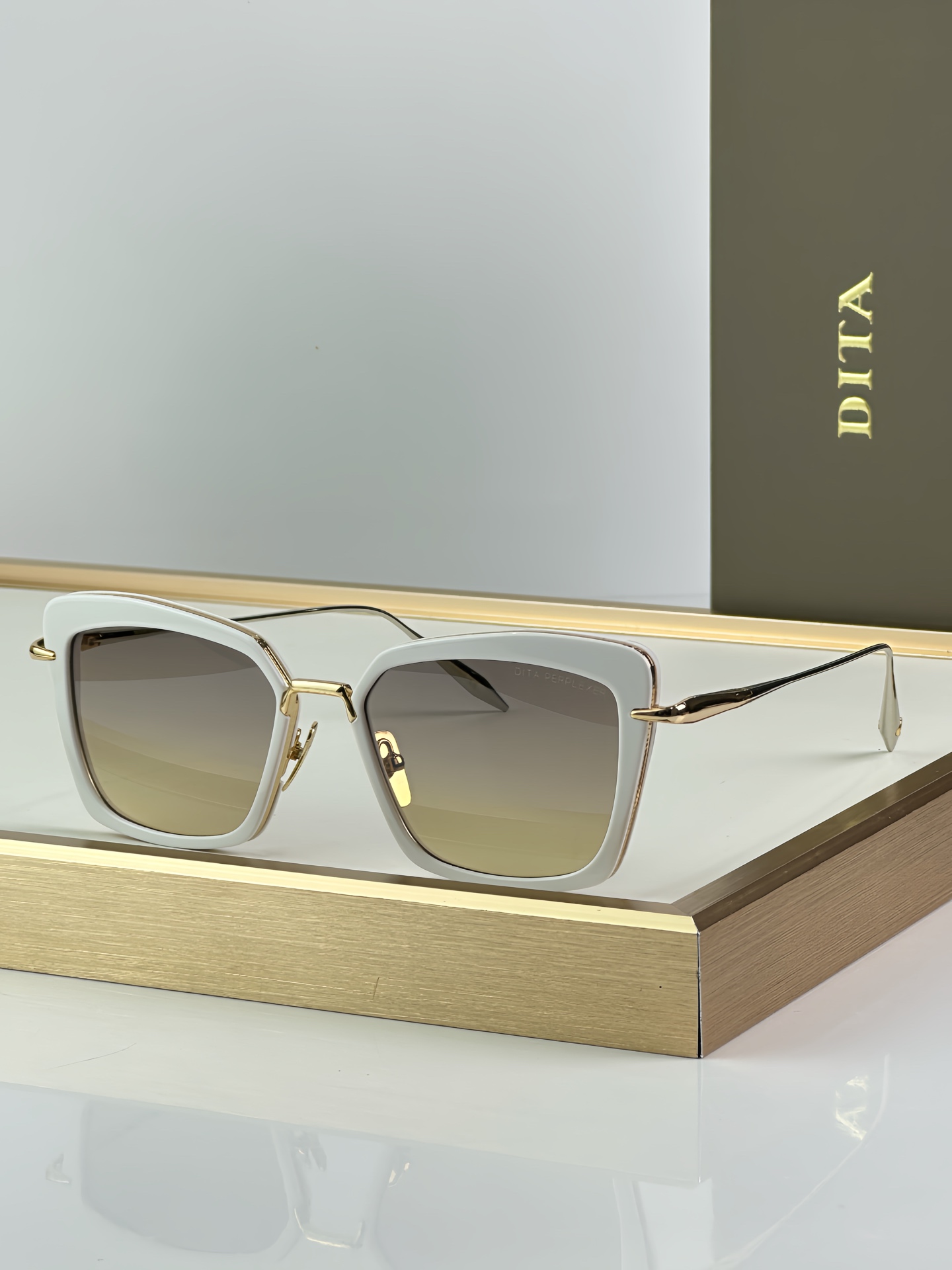 Dita Perplexer DTS 405 White Gold Sunglasses | Premium Designer Eyewear 1 i1751076150007 6474 0 0