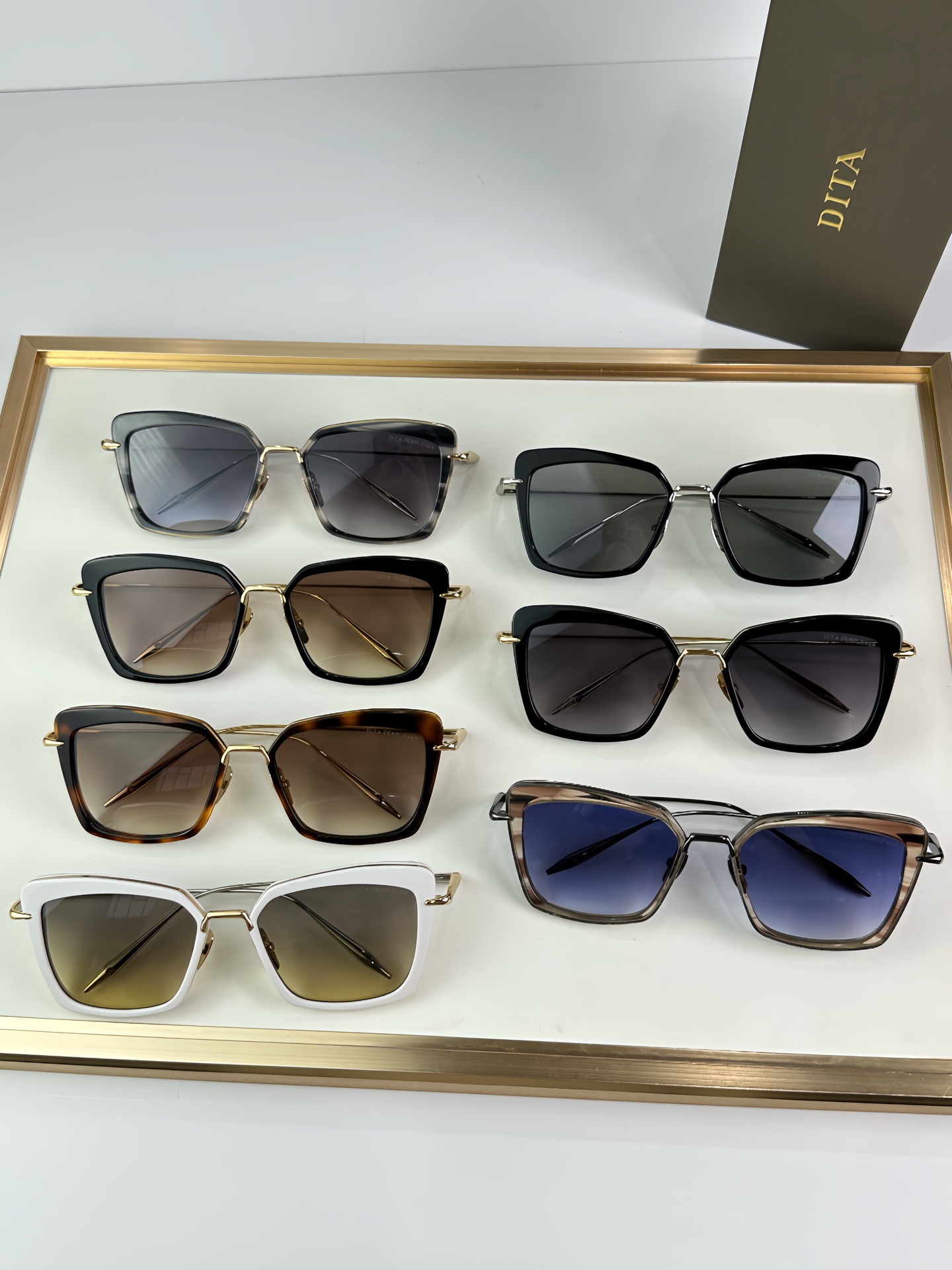Dita Perplexer DTS 405 White Gold Sunglasses | Premium Designer Eyewear 9 i1751076150075 6102 0 8