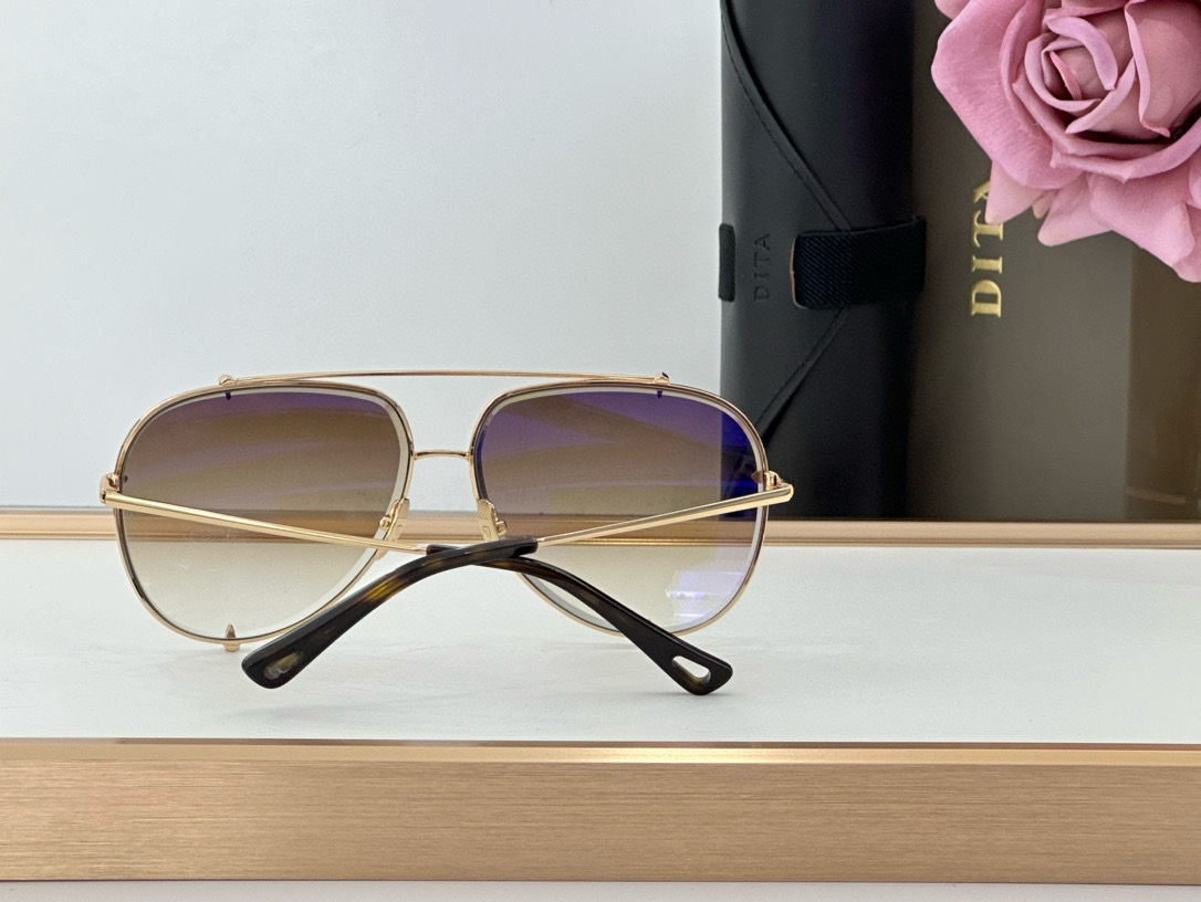 Dita DT 23007 Aviator Sunglasses - Gold/Black Frame, Brown Gradient Lenses 10 i1751089376528 3838 0 7
