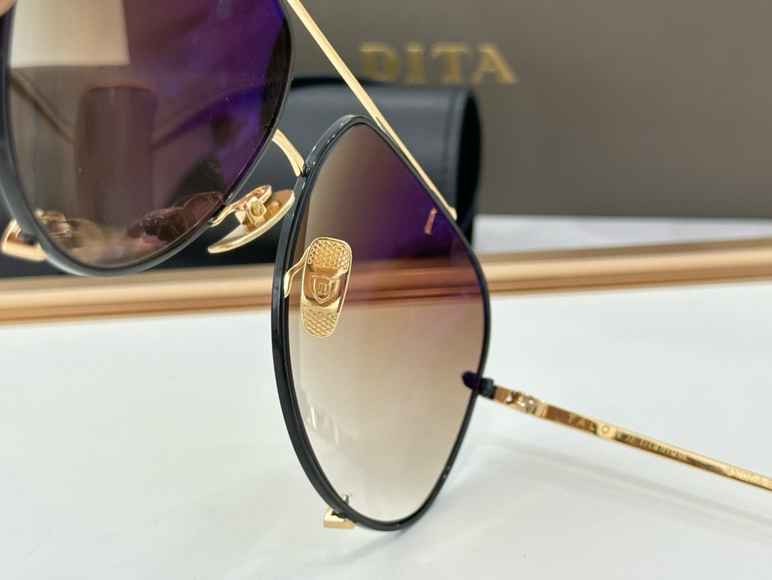 Dita DT 23007 Aviator Sunglasses - Gold/Black Frame, Brown Gradient Lenses 9 i1751089437835 1425 0 7