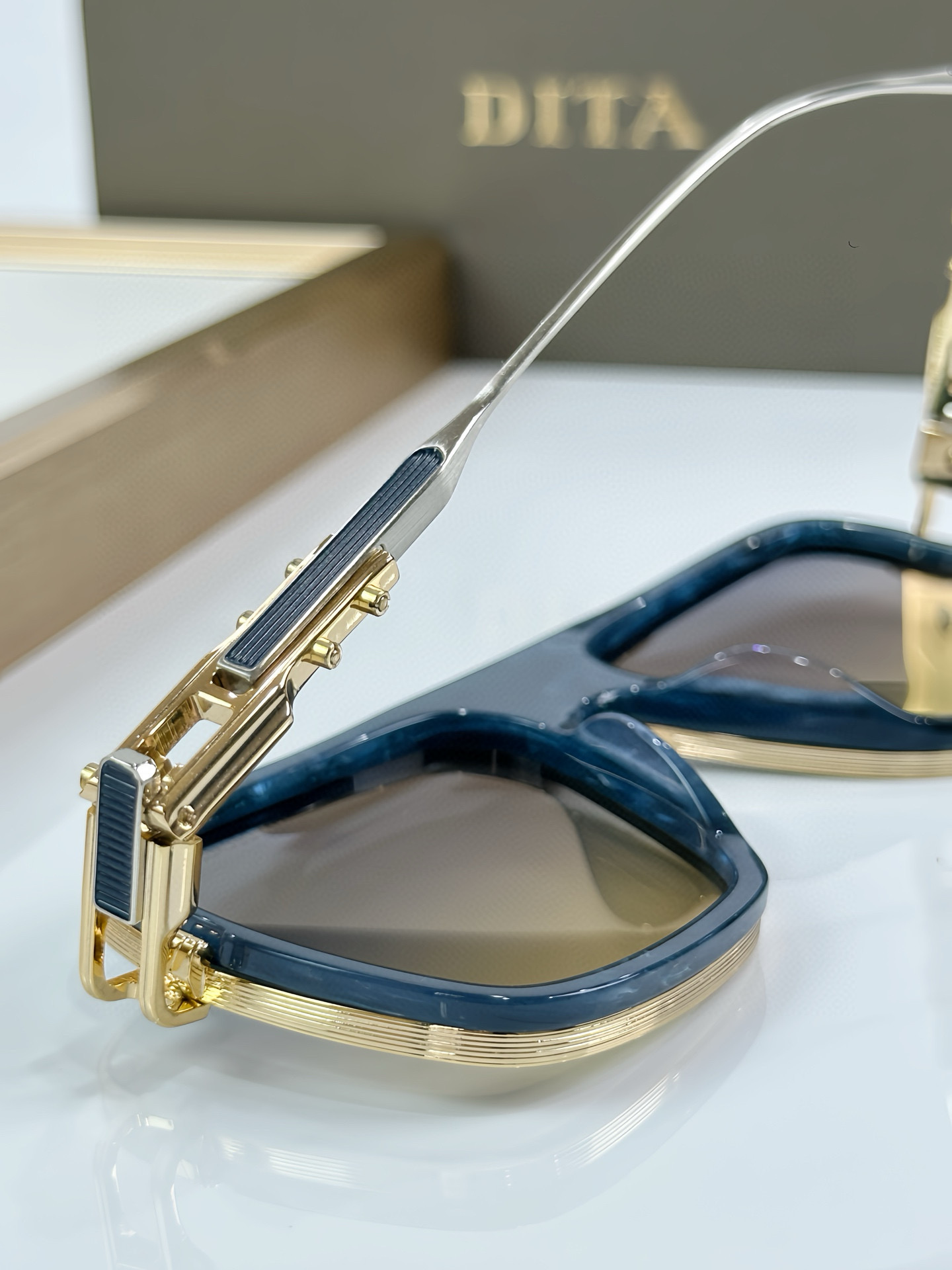 Dita Decade Three DTS461 Black-Gold Aviator Sunglasses, 56mm Lens 7 i1751094712637 8712 0 6