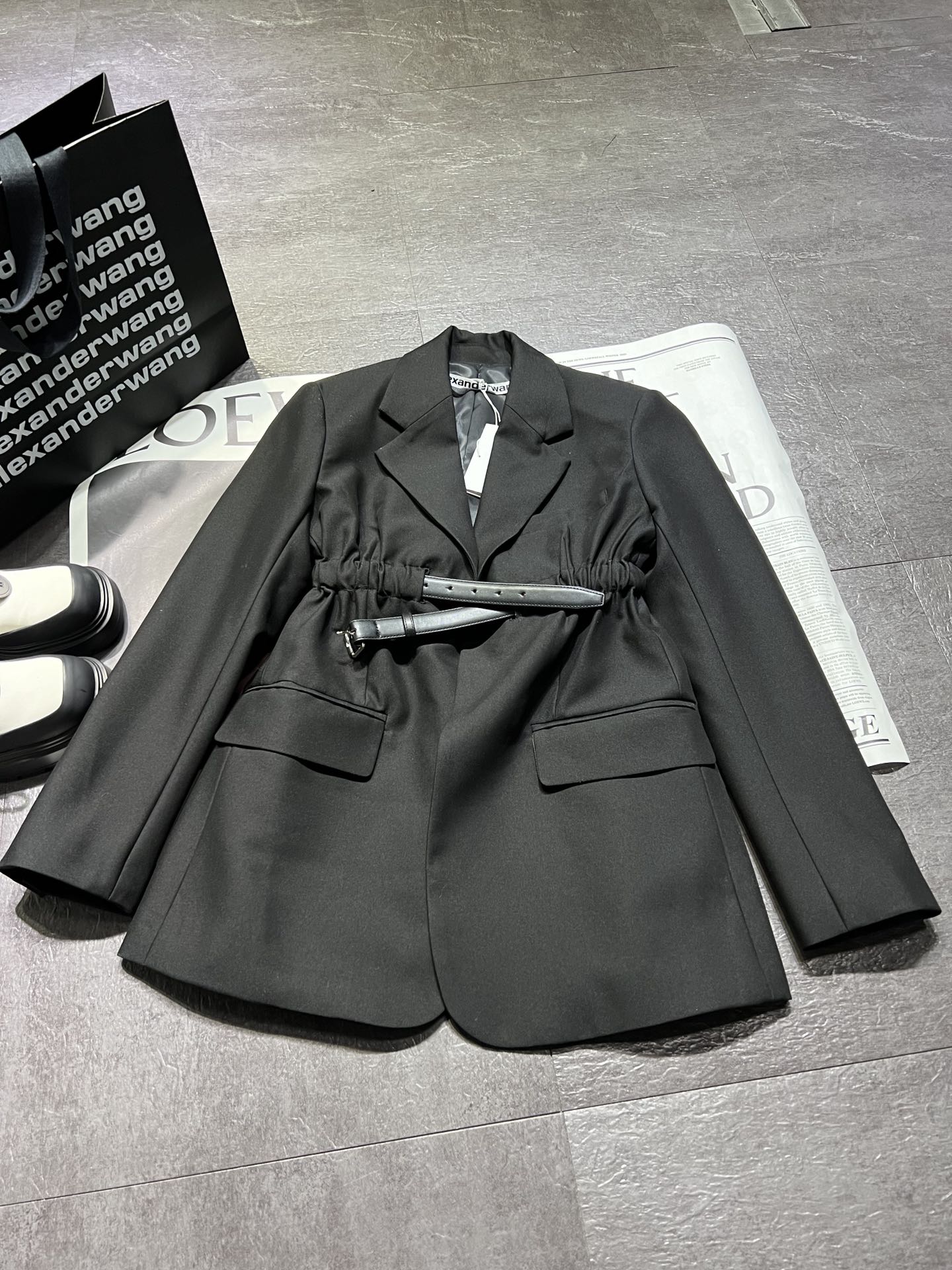 High-Quality Original Alexander Wan High-Waist Wool Suit with Custom-Made Belts: Over 10,000 Pieces Sold - 图片 3