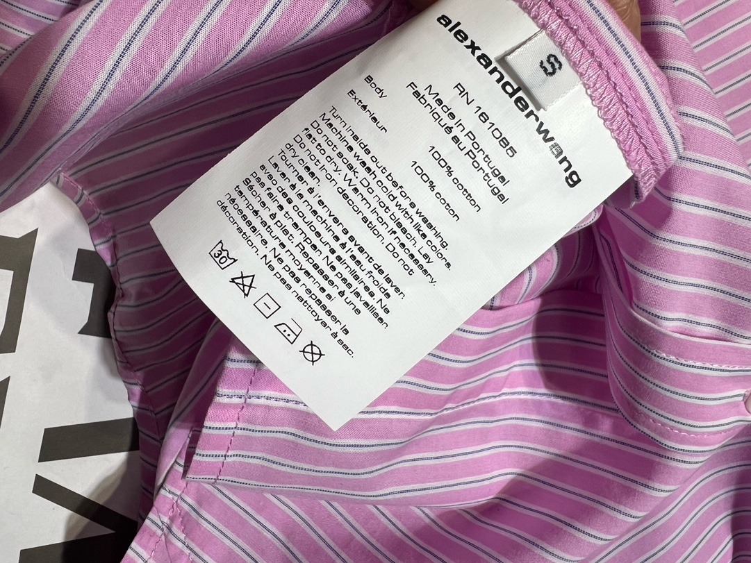 High-Quality Women’s Clothes Set by Alexander Wang: Striped Shirts, Shorts, and Custom Pieces - 图片 8