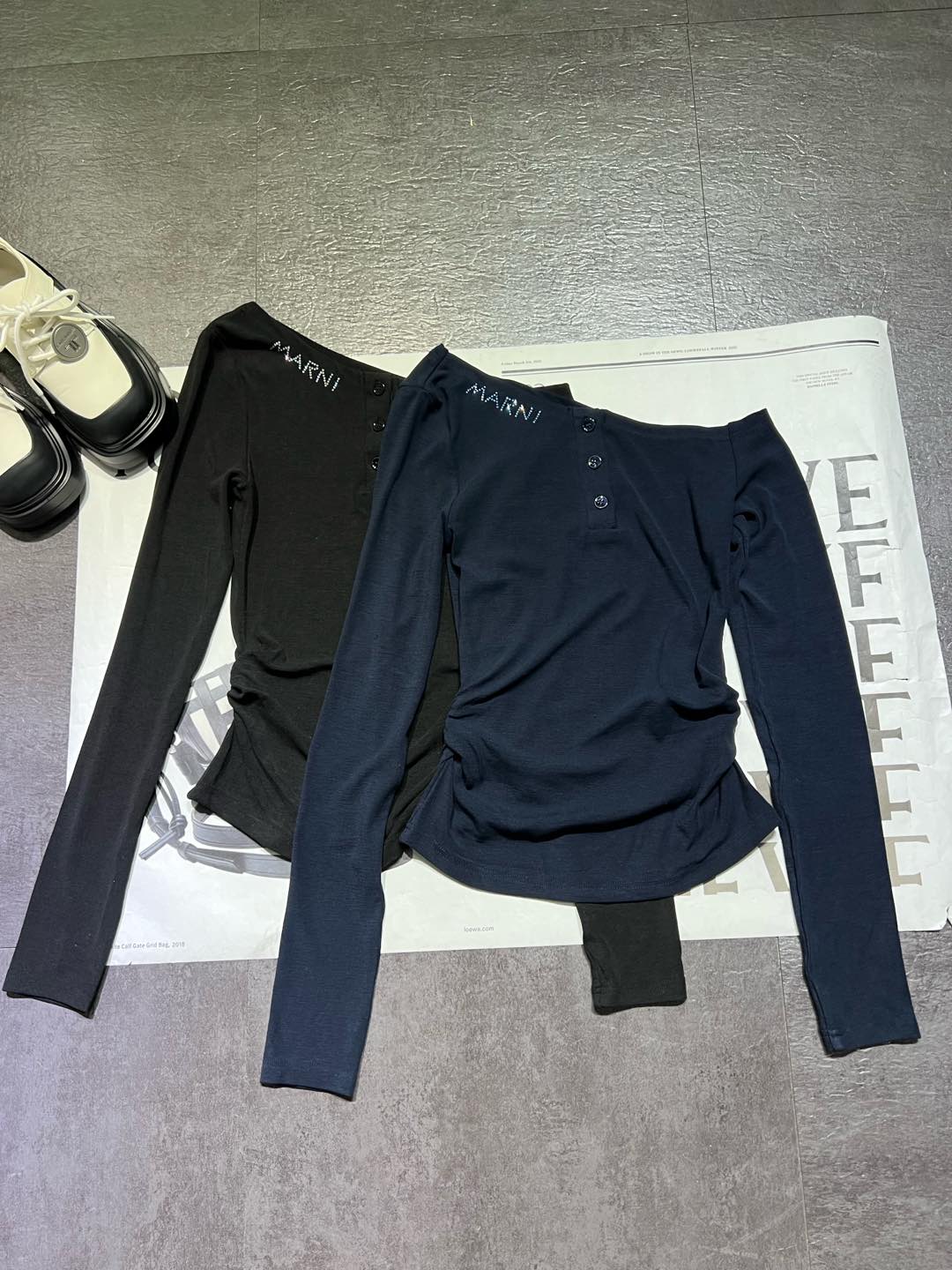 “High Quality Women’s Clothes: Marni’s Long-Sleeved Shoulder Shirts for Perfect Style” - 图片 7