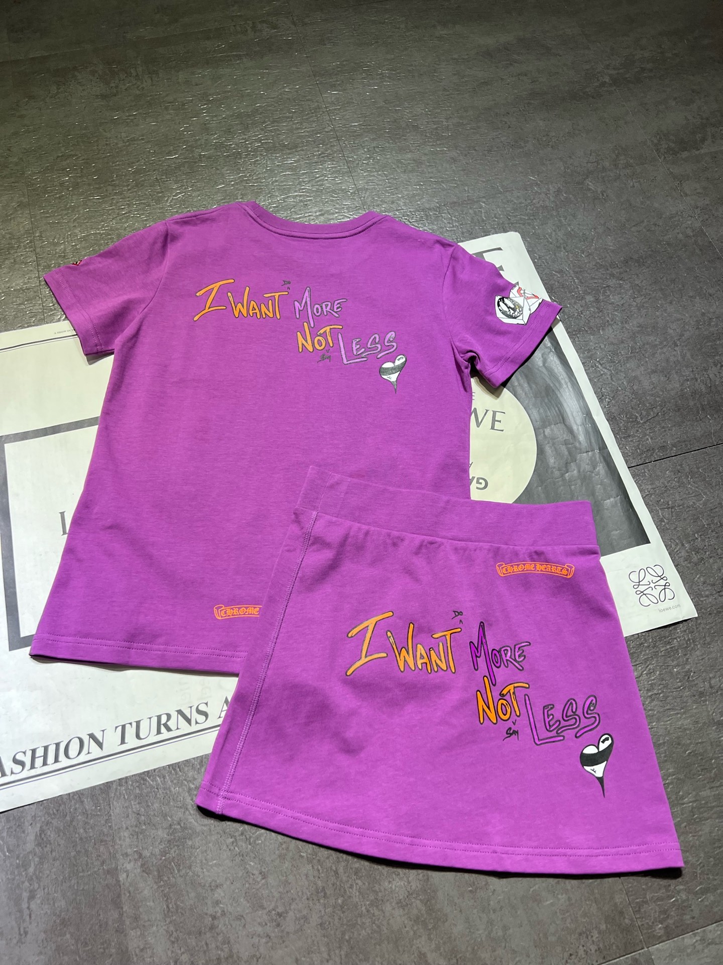 High-Quality Women’s Dress Collaboration with CH️kro Mattyboy for Pure Twilight-Colored Skirt - 图片 4