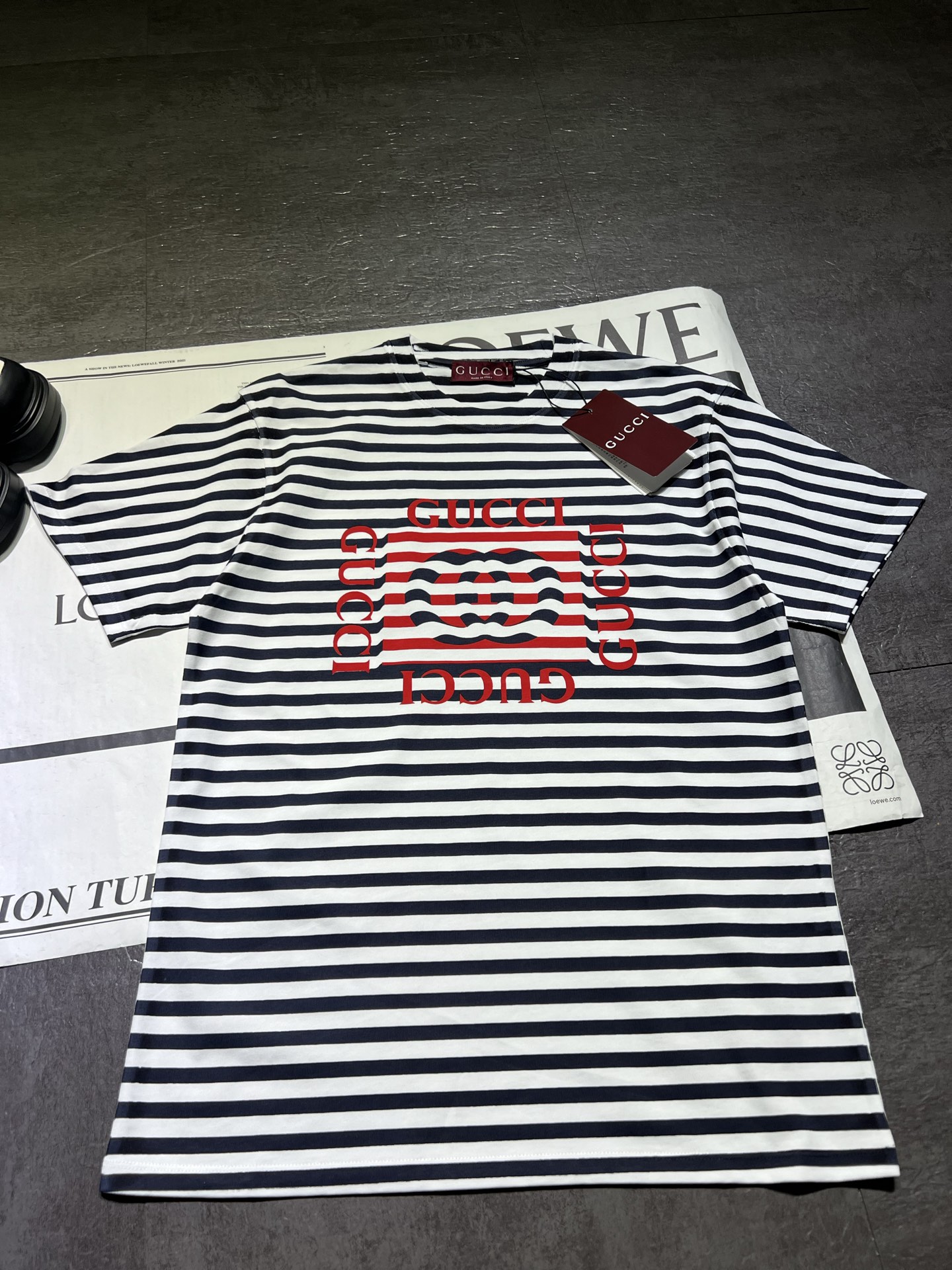 2025 Spring/Summer High-End Unisex Clothes with Gucci Grouch T-Shirts Packaged – Custom Fabrics, SML Sizes - 图片 4