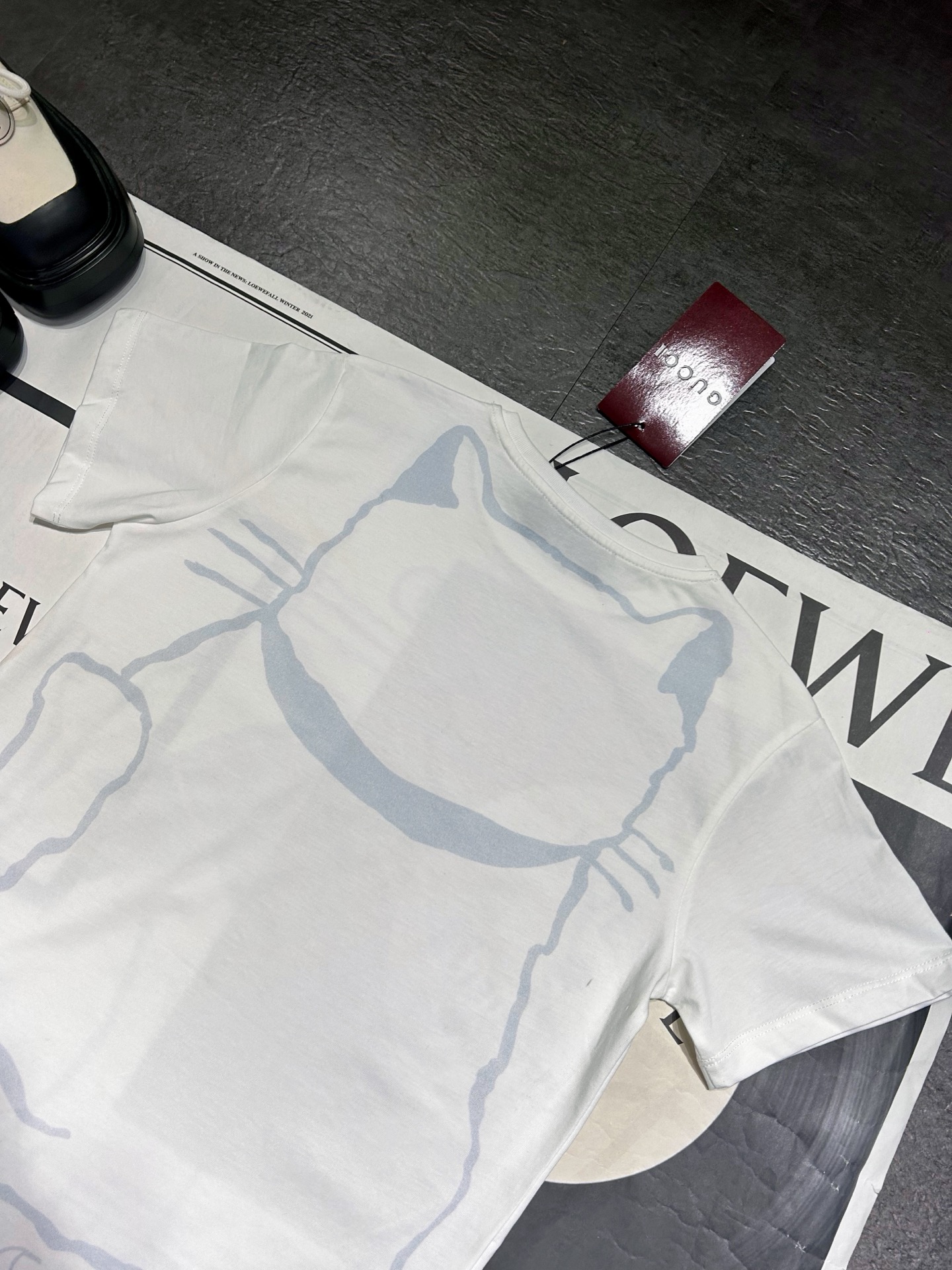 P380 HIGH-QUALITY WOMEN’S CLOTHING WITH A GUCC* GUCCI-PRINTED COTTON T-SHIRT - 图片 5