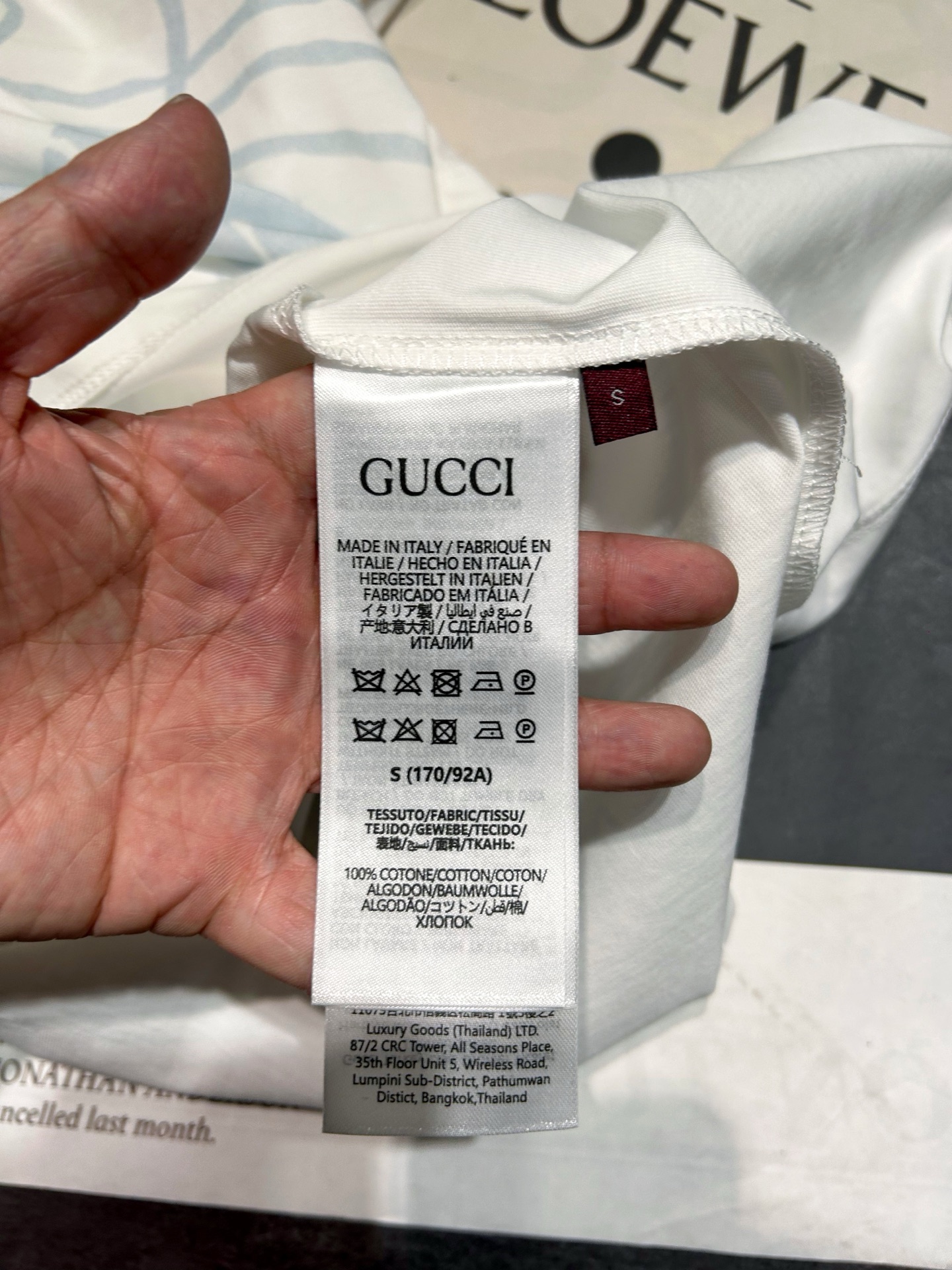 P380 HIGH-QUALITY WOMEN’S CLOTHING WITH A GUCC* GUCCI-PRINTED COTTON T-SHIRT - 图片 8