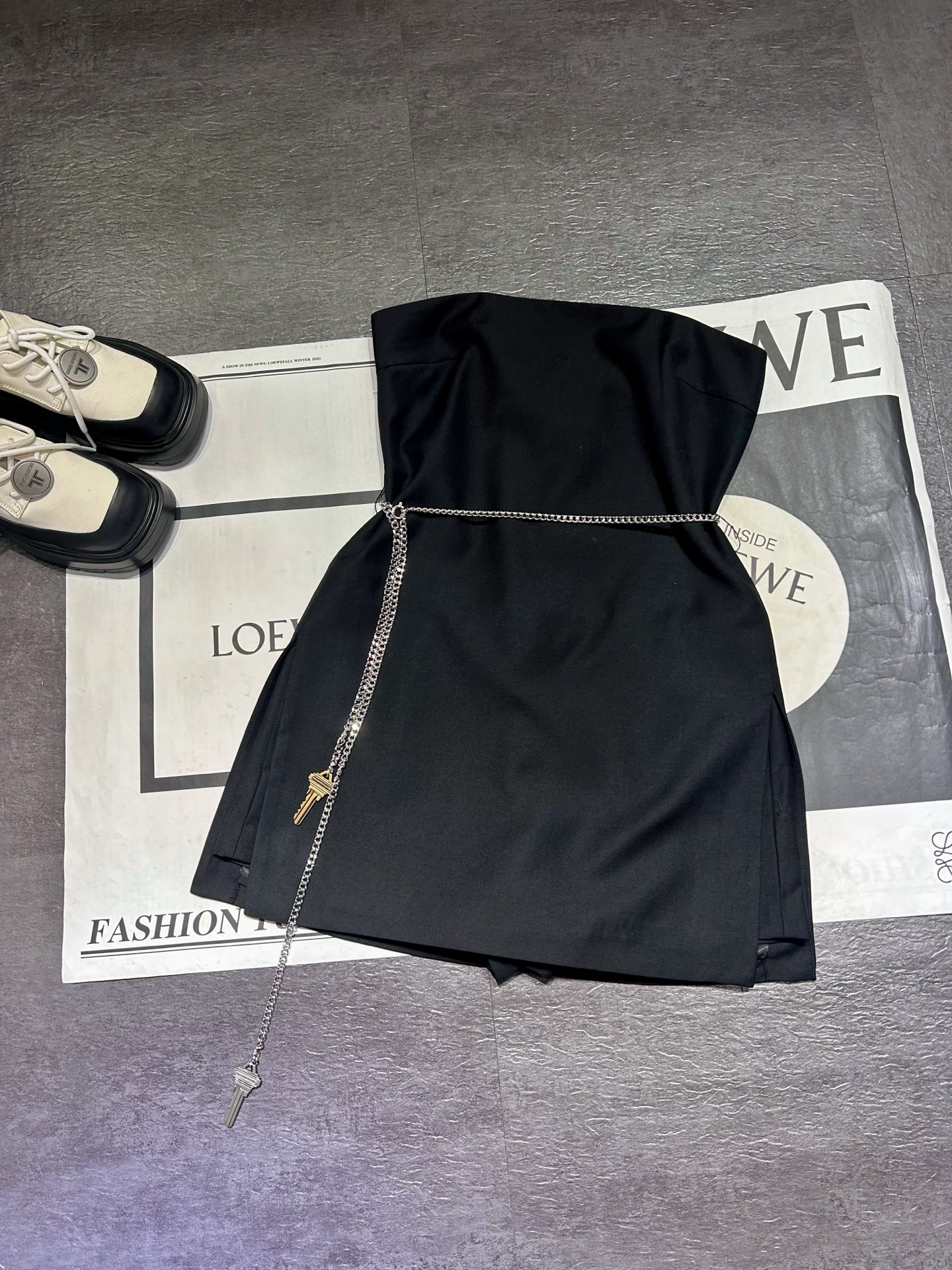 High-Quality Women’s Clothing: Alexanderwan Knitting Dress with Chain Decoration and Security Pants - 图片 1