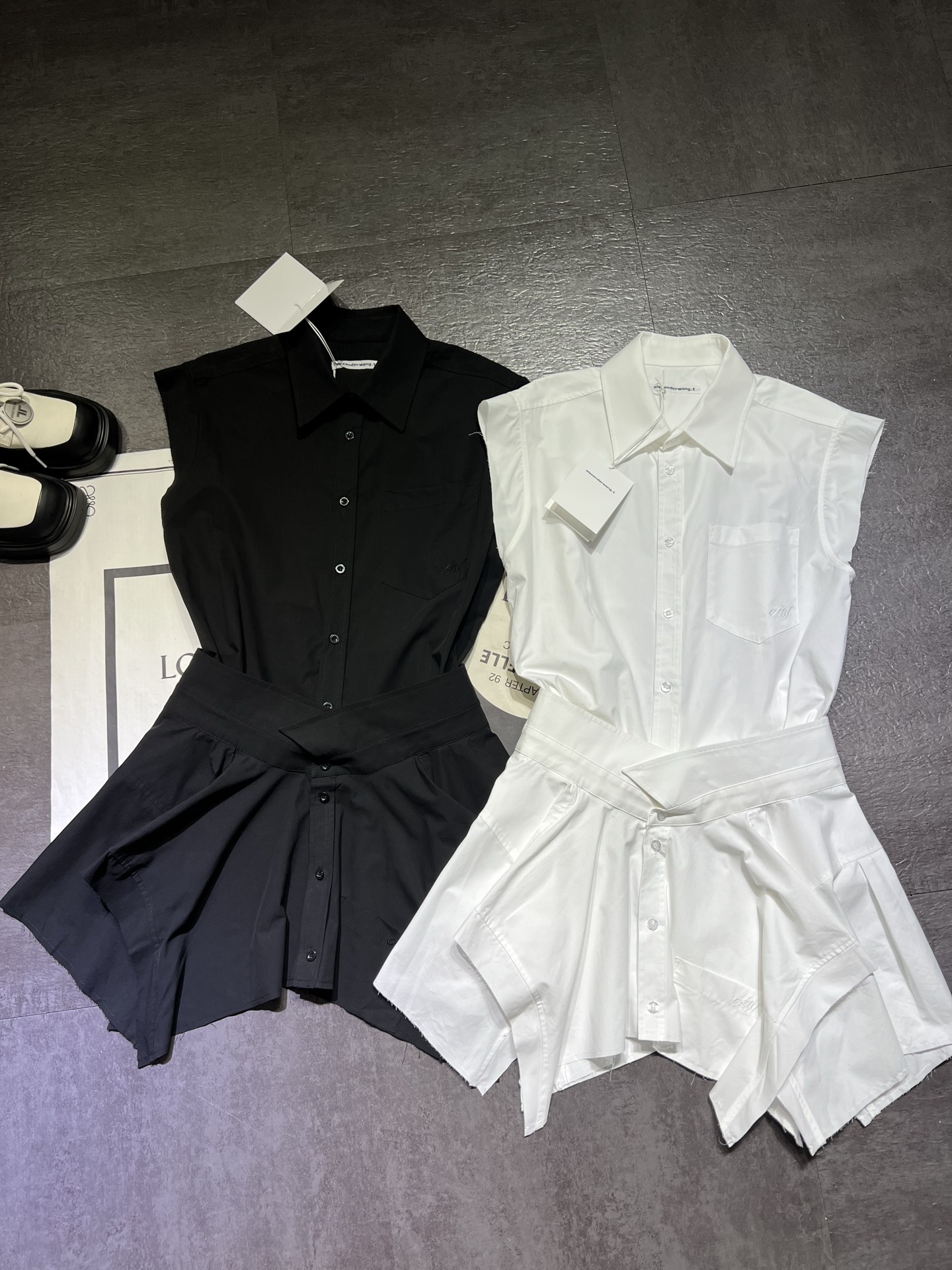 High-end Alexanderian King’s Sleeveless Shirt Dress: High-Quality Women’s Clothing [New Product] - 图片 1