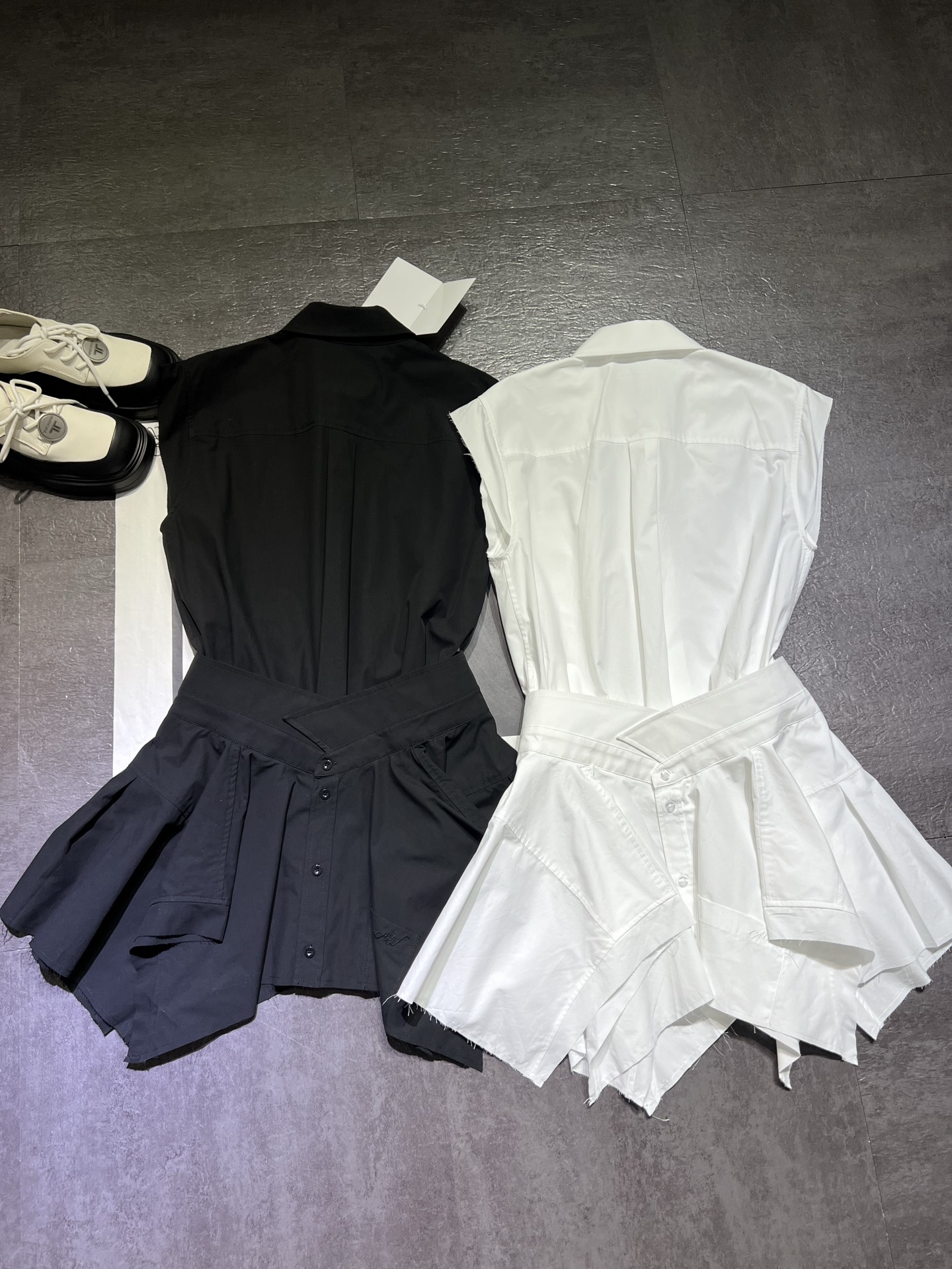 High-end Alexanderian King’s Sleeveless Shirt Dress: High-Quality Women’s Clothing [New Product] - 图片 4