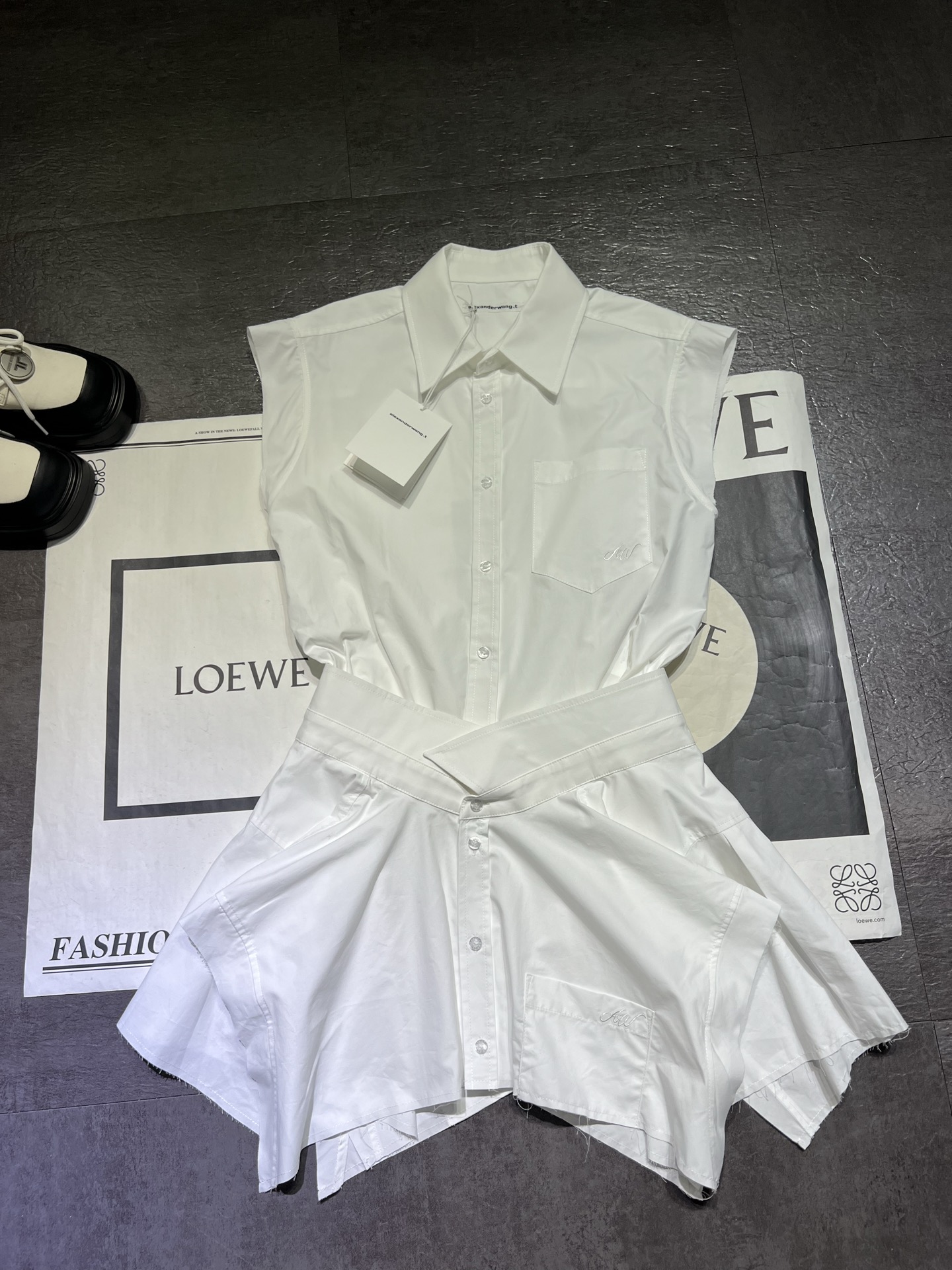 High-end Alexanderian King’s Sleeveless Shirt Dress: High-Quality Women’s Clothing [New Product] - 图片 6