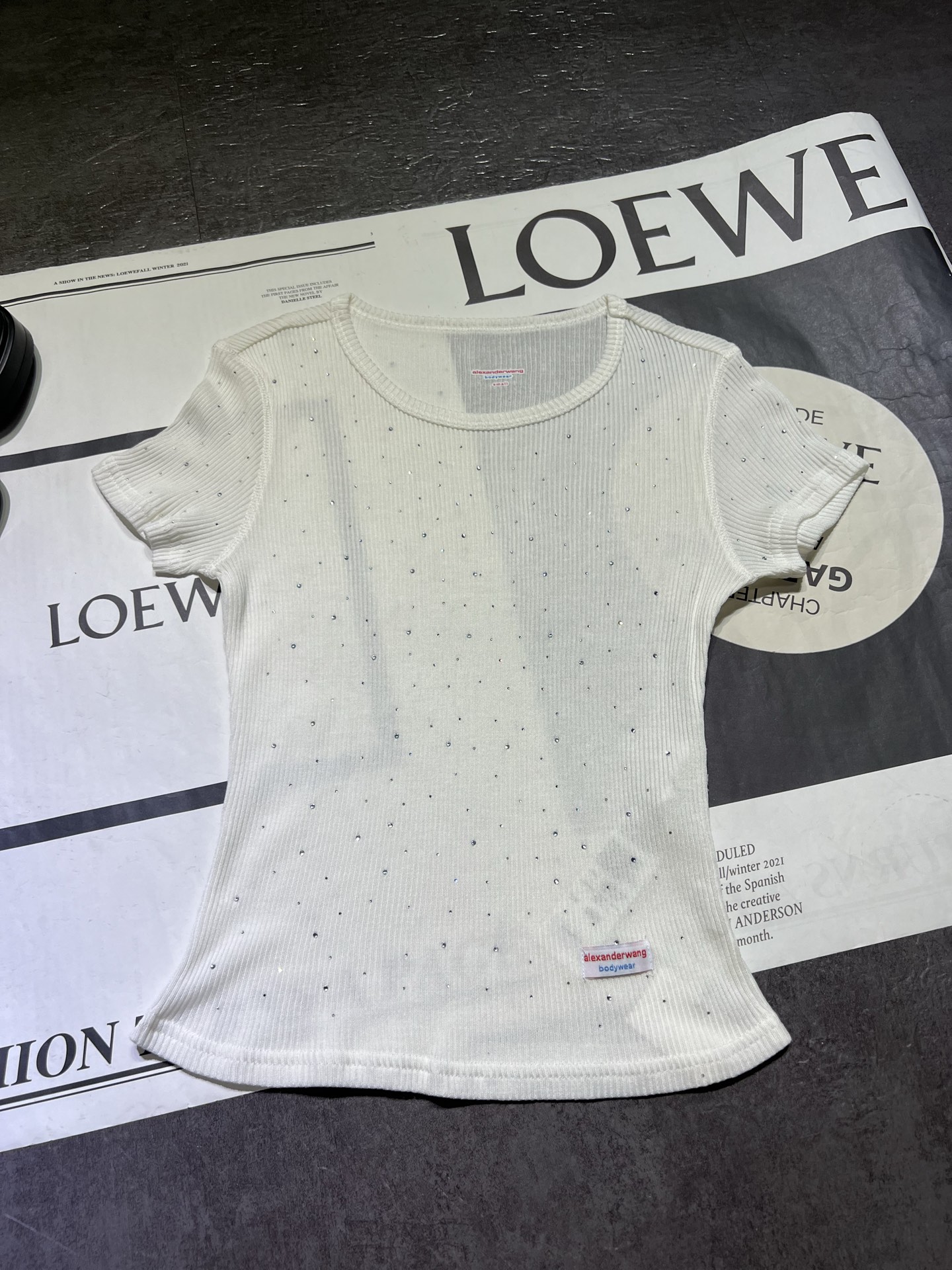 “High Quality Women’s Clothes: Alexand*r Wang 25S Spring/Summer Threaded T-shirts” - 图片 3