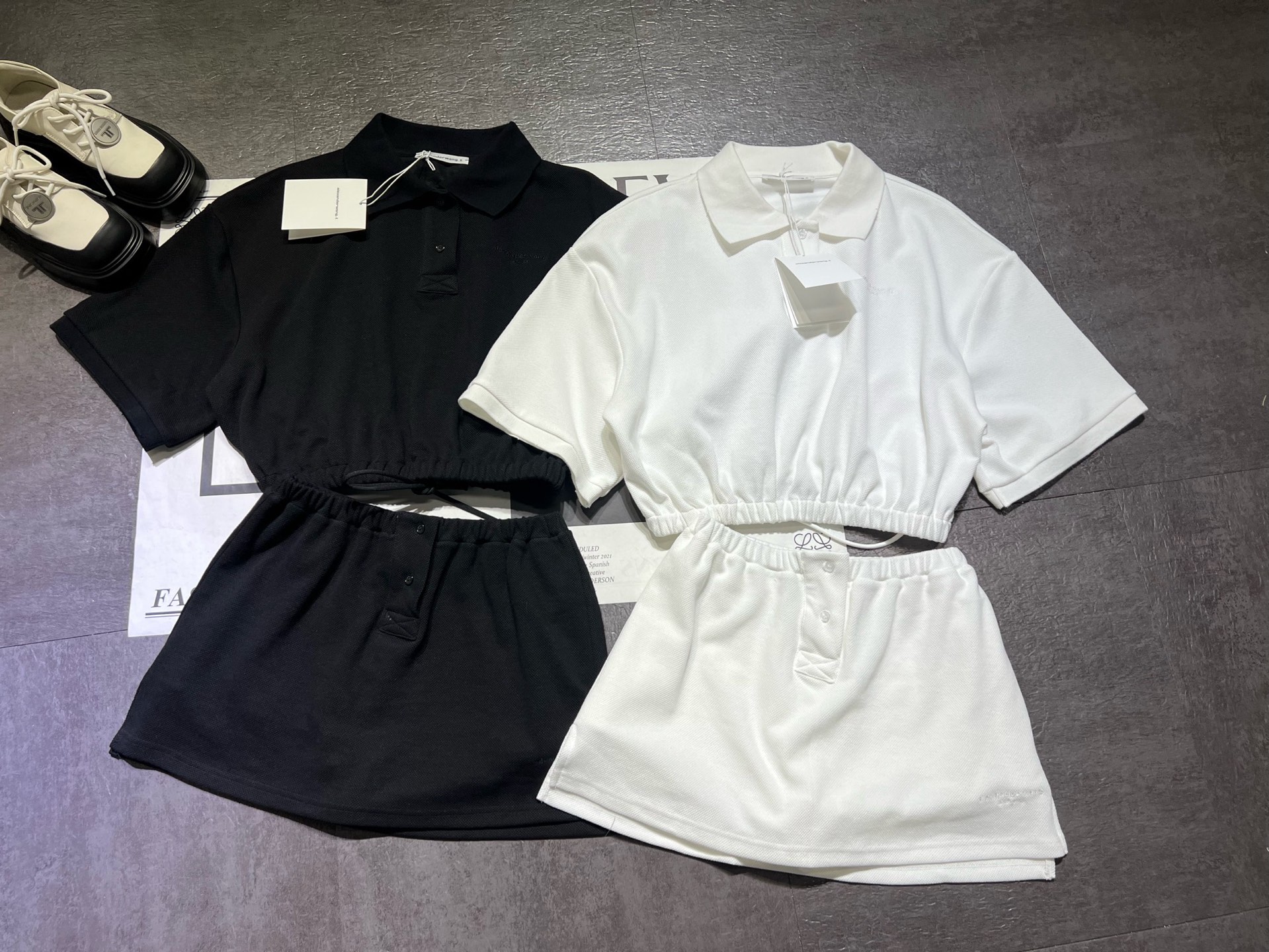 High-Quality Women’s Clothing Set with Tycoon Polo T-Shirts and Stylish Safety Pants - 图片 8